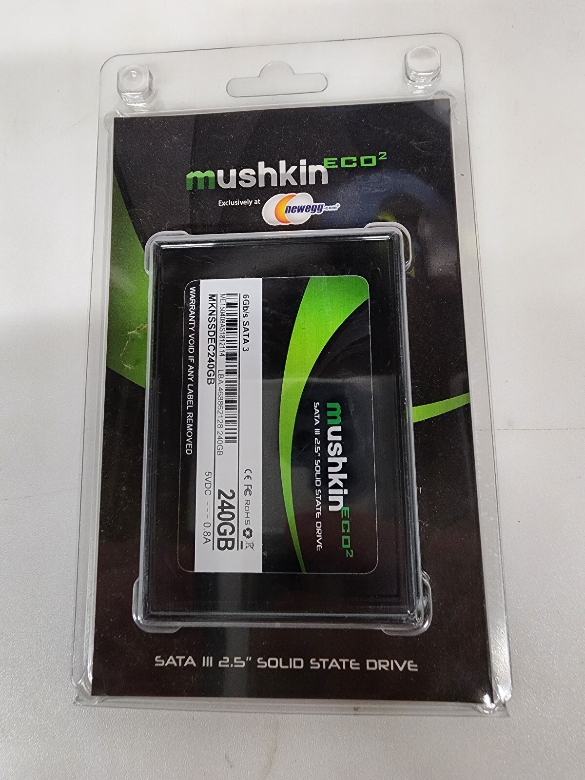 Mushkin ECO3 240 GB 2.5" Internal SATA III 6Gb/s Solid State Drive MKNSSDE3240GB