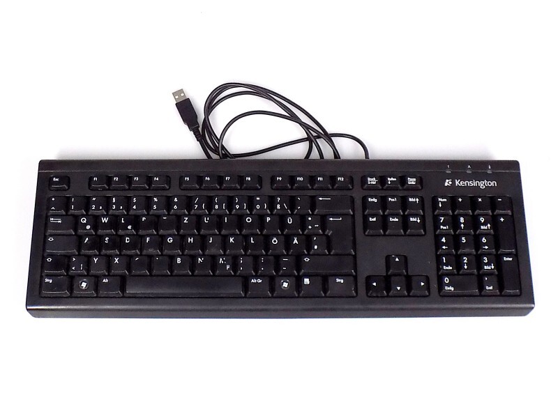 Kensington ValuKeyboard Black PK1100U USB German Keyboard QWERTZ German Black