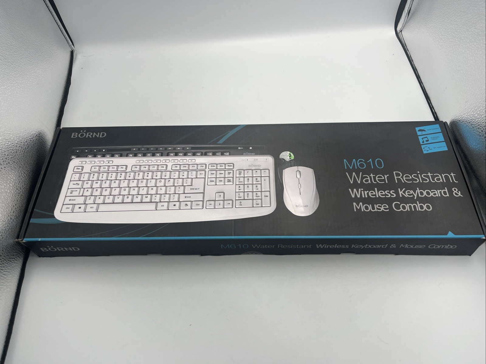 New Sealed BÖRND Wireless Keyboard & Optical Mouse (Black) Pc Windows