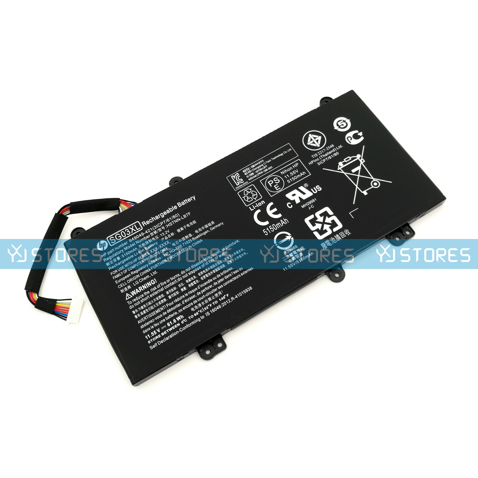Genuine SG03XL 61.6Wh OEM Battery for HP Envy M7-U 17-U HSTNN-LB7F HSTNN-LB7E