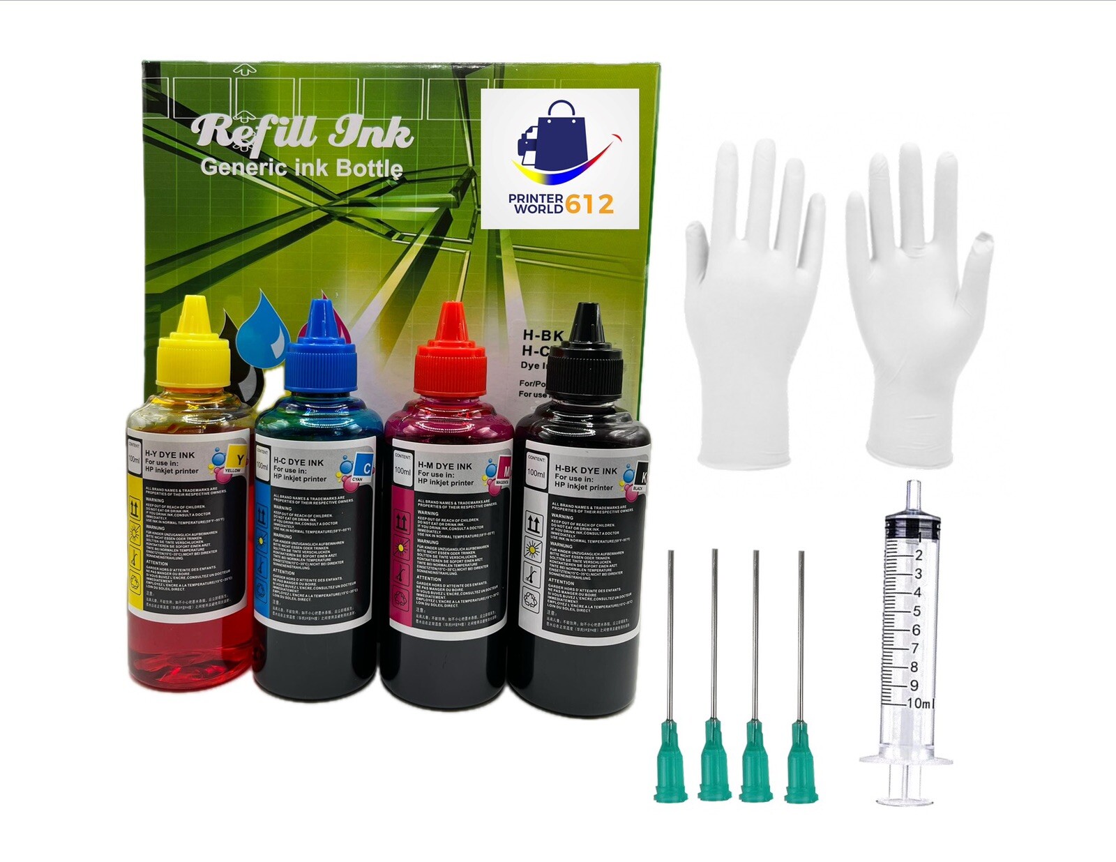 4x100ml Refill ink for HP 910 910xl OfficeJet Pro 8035 8028 8025 8022 8020