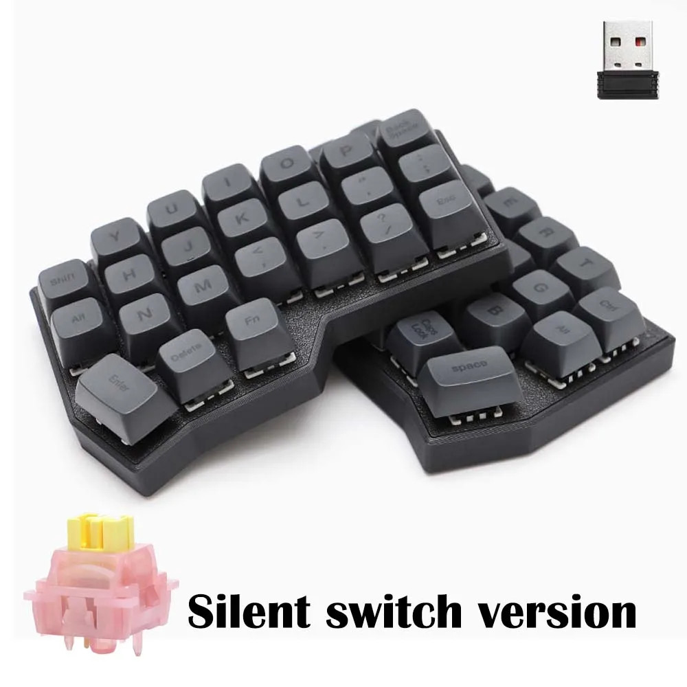 CORNE V4 2.4G Wireless Split Ergonomic Keyboard Hot-Swap VIAL 46-Key MX NEW