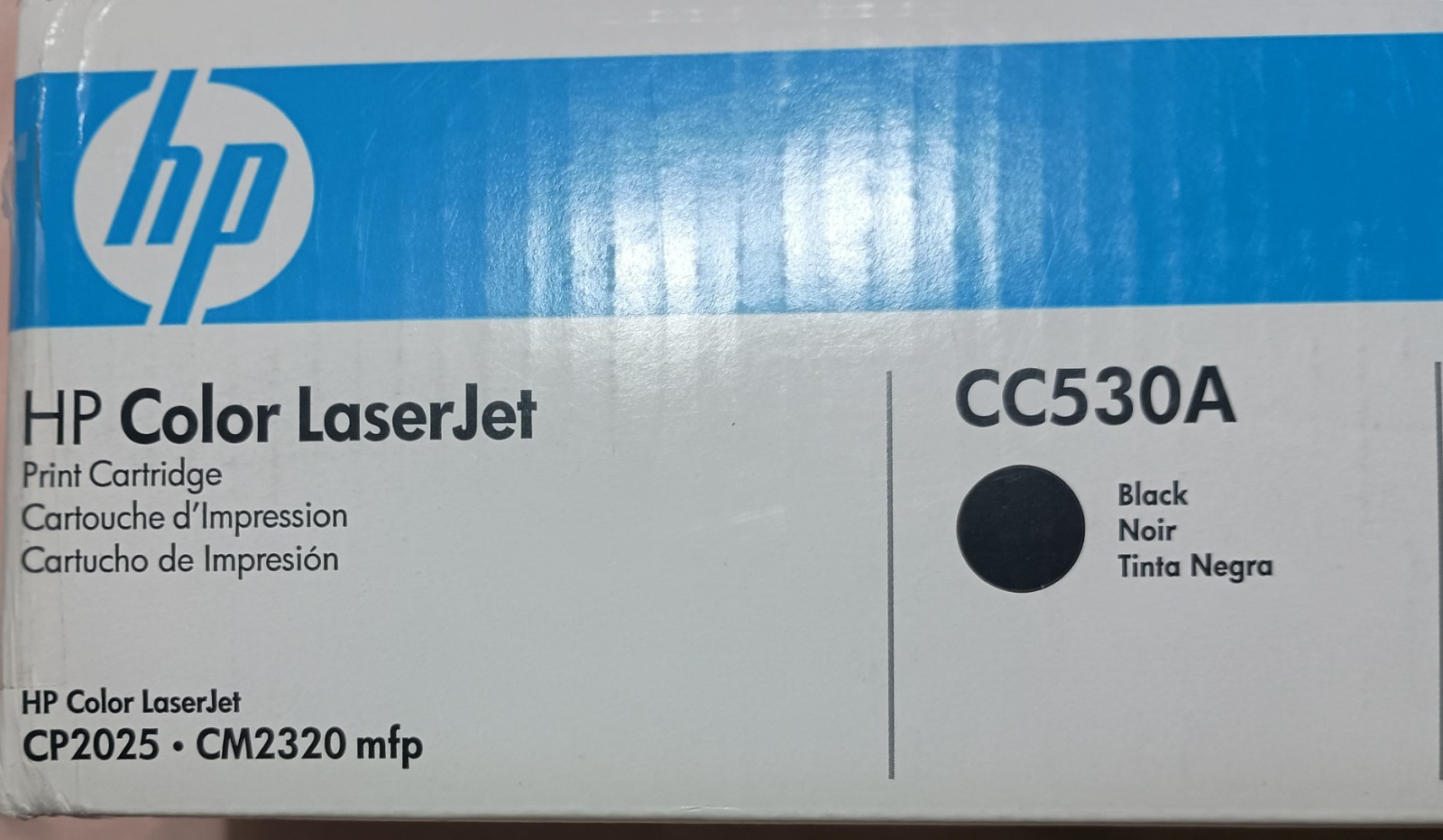 NEW - Genuine HP Color LaserJet CC530A Black Toner Cartridge