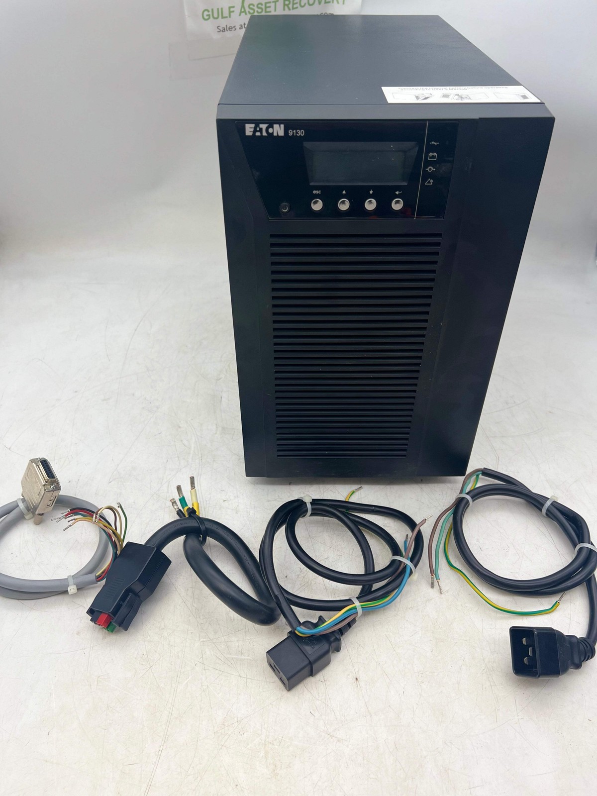 Eaton PW9130i3000T-XL UPS Power Supply Tower w/ AS400 Card, Cables (Used-No Batt