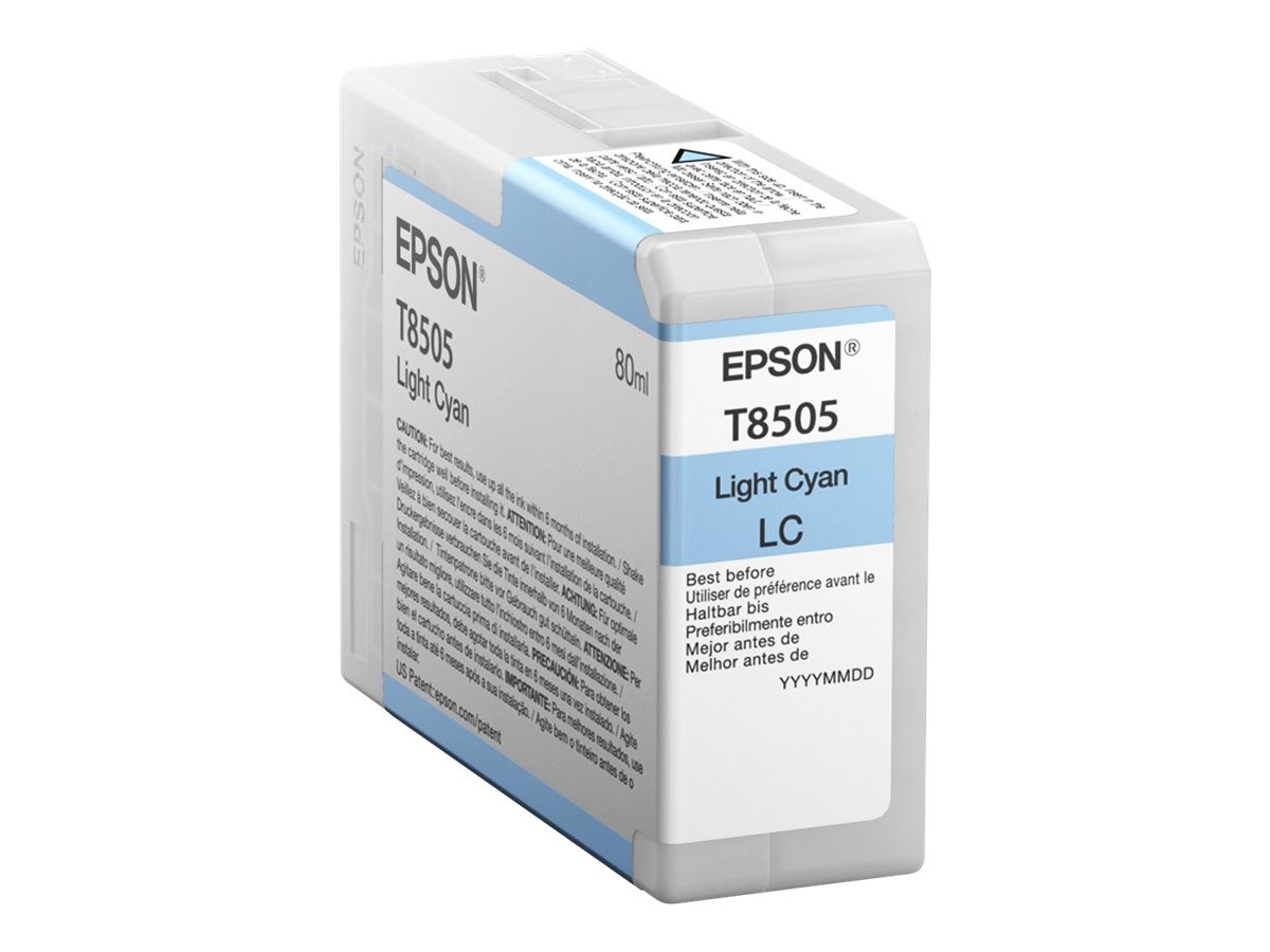 Epson Light Cyan Cartridge T 850 80ml T 8505 Printer Cartridge C13T850500