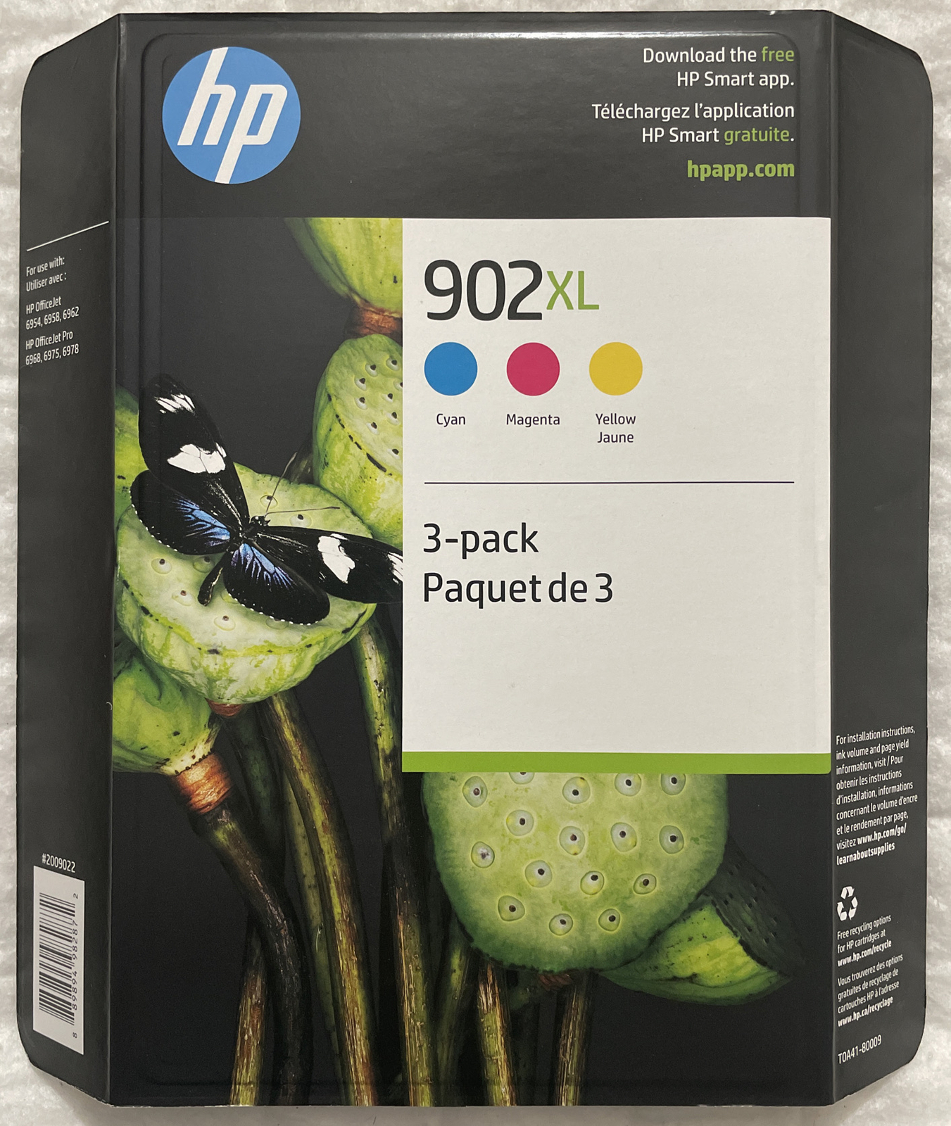HP 902XL Color Ink Set T0A41BN T6L02AN T6L06AN T6L10AN Genuine Retail Pack