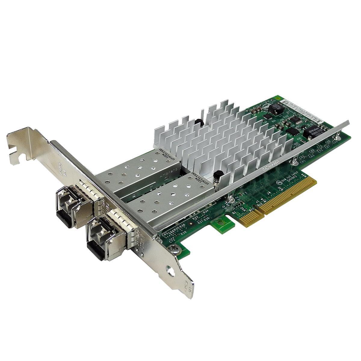 DELL Intel X520-DA2 FC Dual Port 10GbE PCIe x8 Network Card 0XYT17 FP +2x SFP