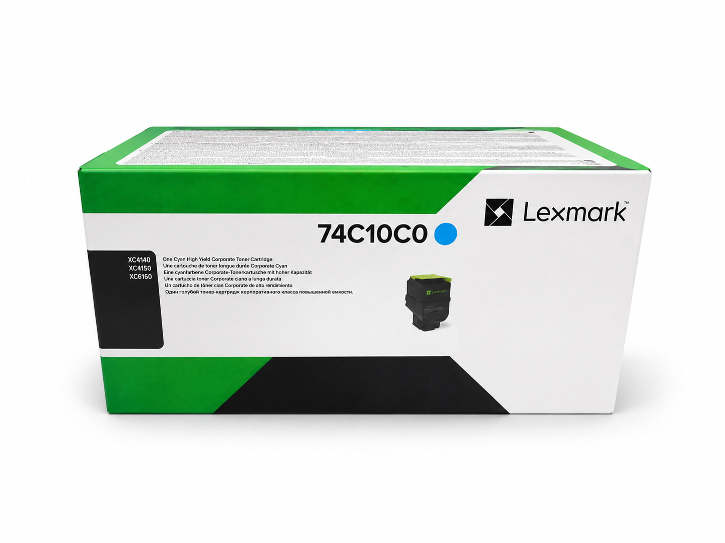 Original Lexmark 74C1SC0 Cyan Toner. New Sealed Box, We Ship Fast