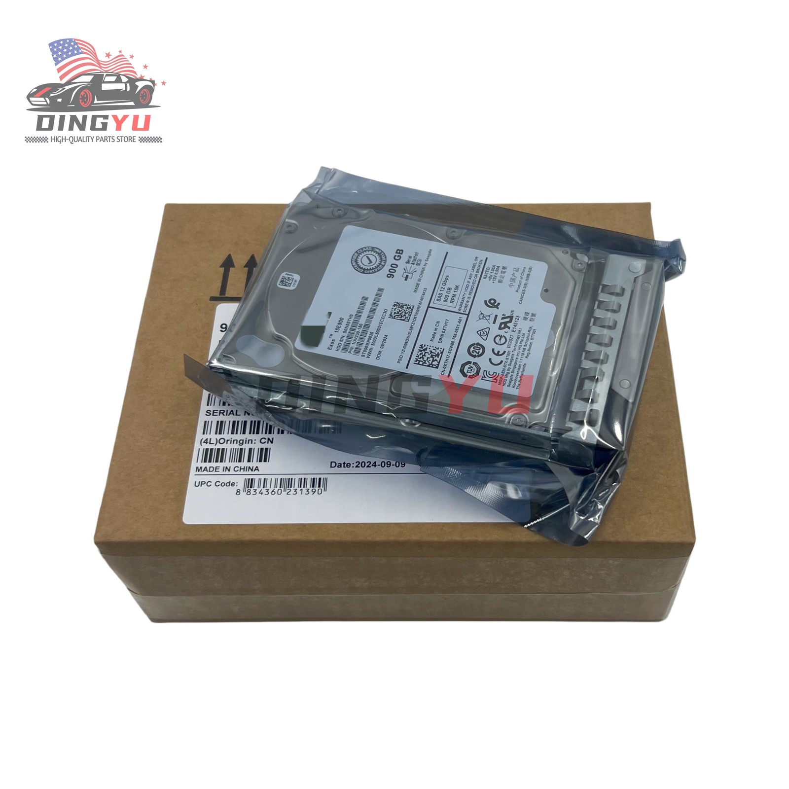 NEW Dell 900GB SAS 15k 2.5" 12G HDD XTH17 Seagate ST900MP0026 in 3.5” Caddy