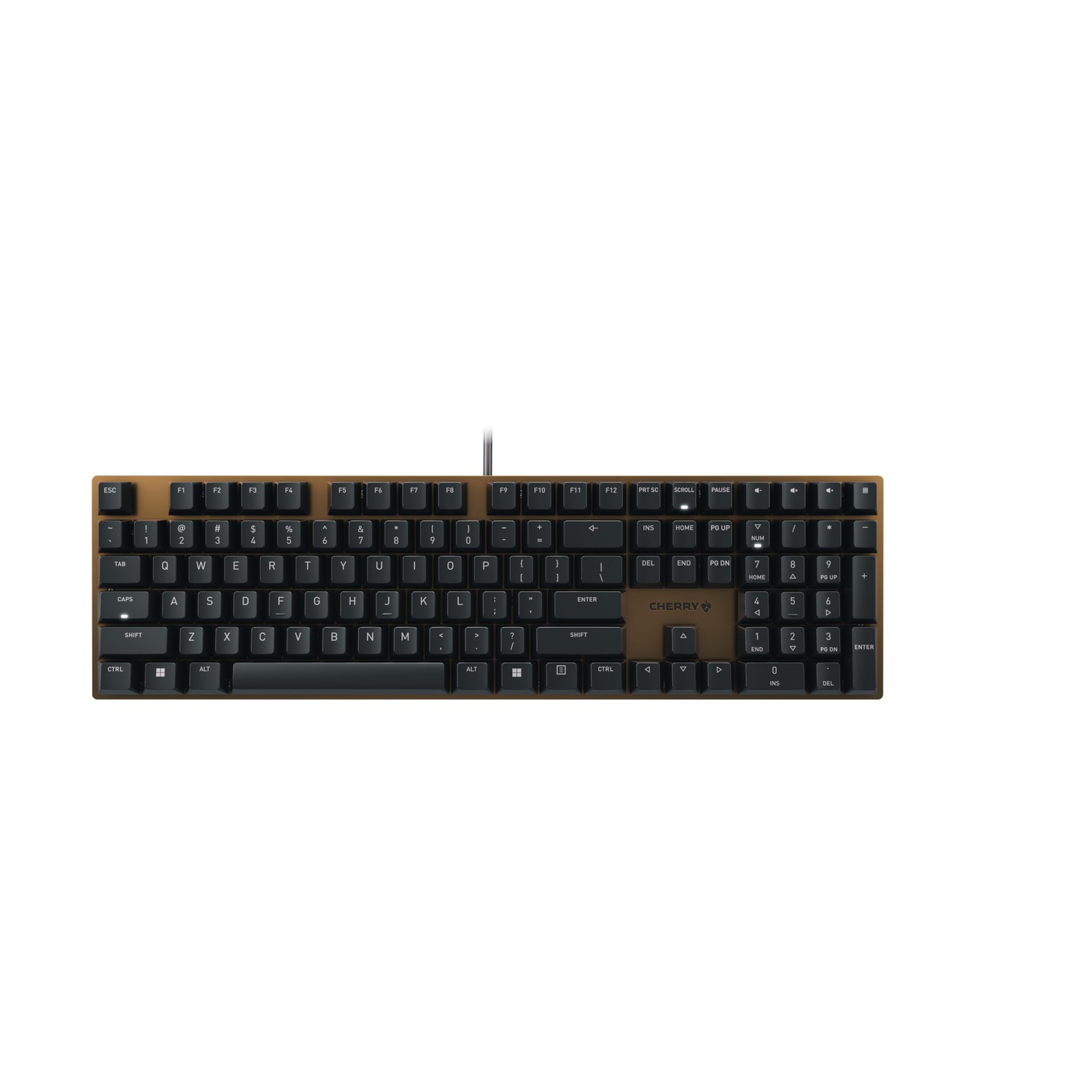 CHERRY MX2A Silent Red Mechanical Keyboard with White LED Indicators