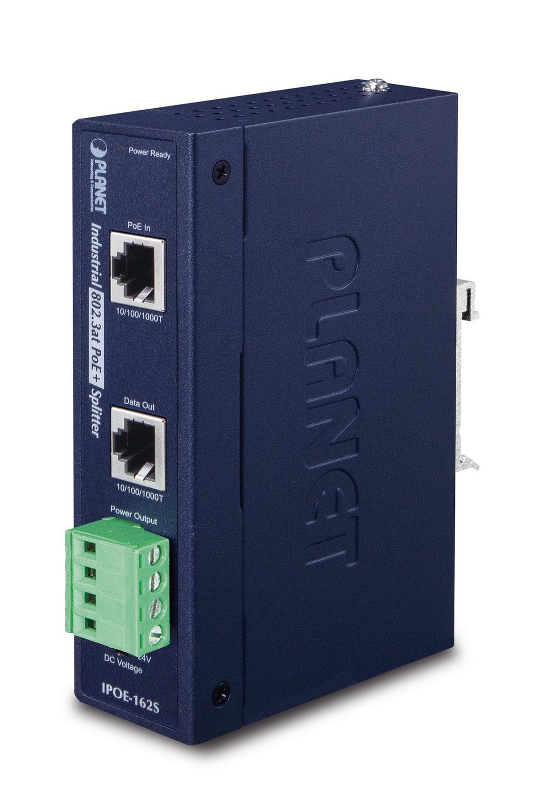 Planet IPOE-162S IP30 Industrial 802.3at High Power PoE Splitter - 12V & 24 ~E~