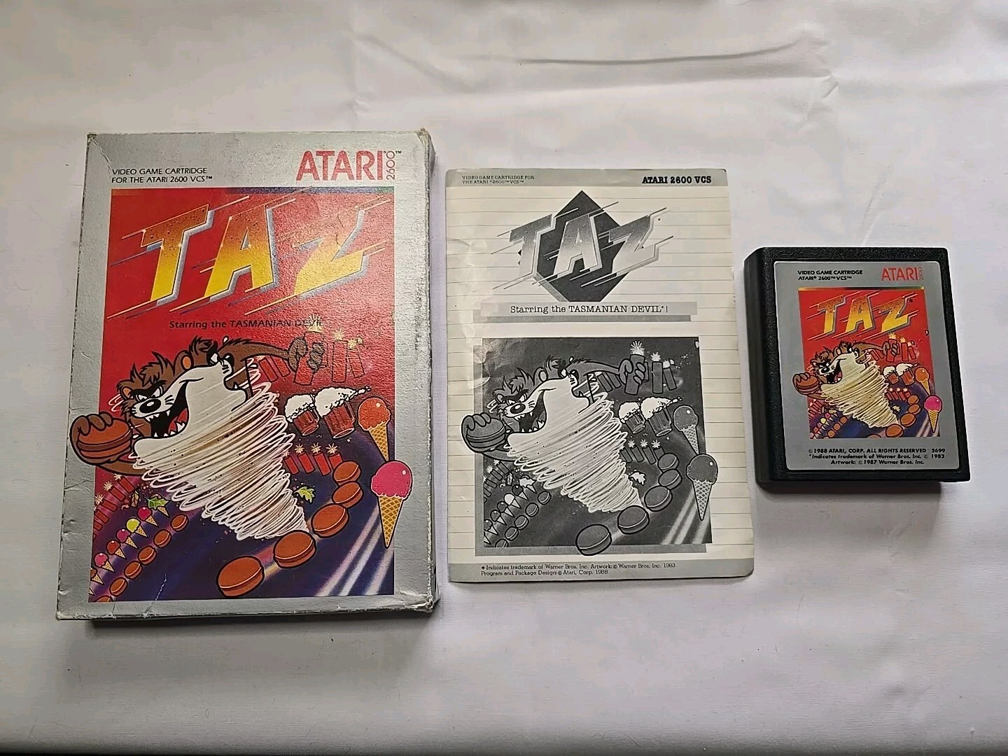 ATARI TAZ Tasmanian Devil 2600 1983, CX2699