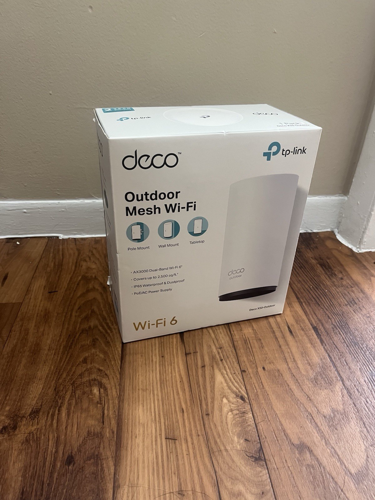 TP-Link Deco AX3000 Dual-Band Outdoor Mesh Wifi 6 Router (Deco X50-Outdoor)