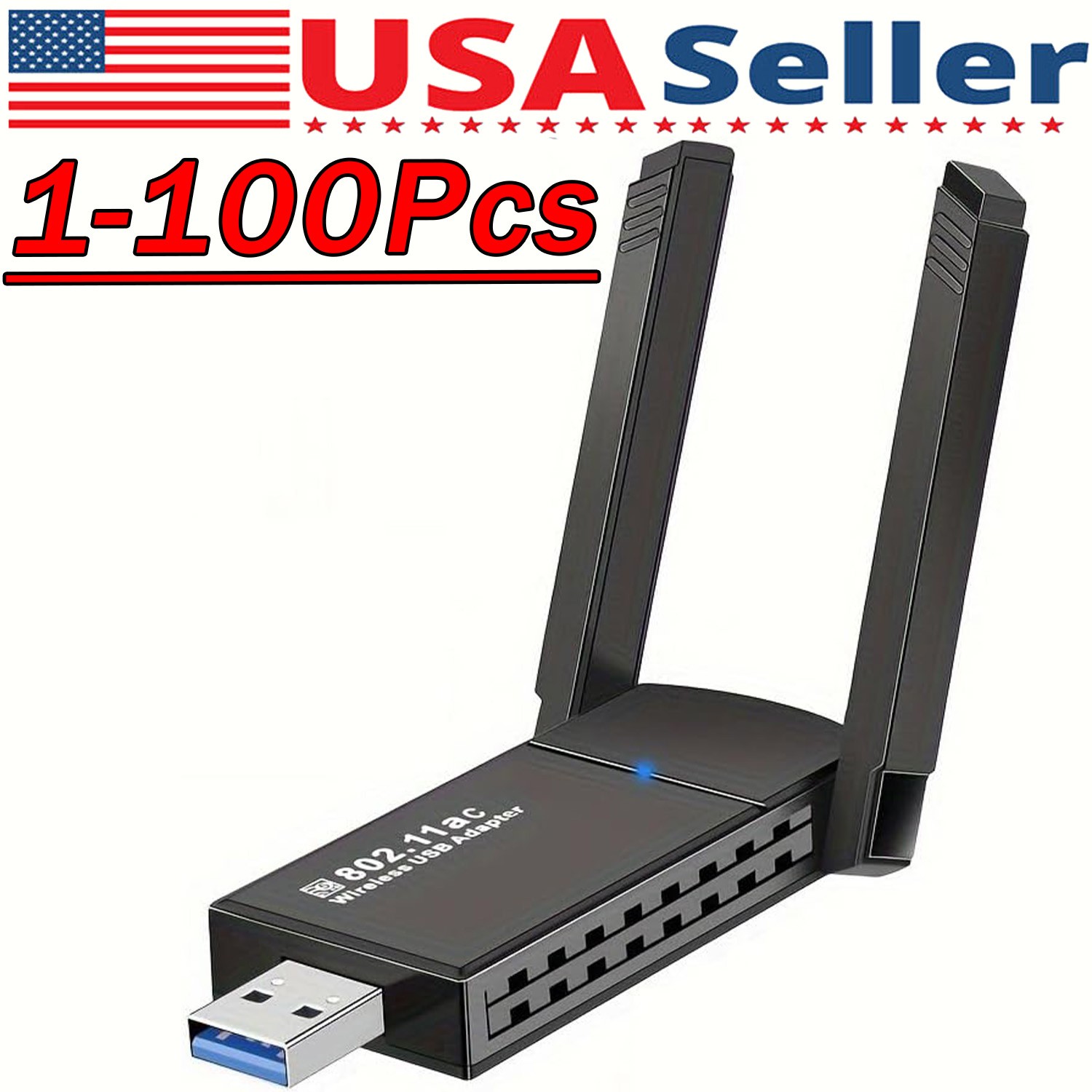 USB 3.0 Wireless WIFI Adapter 1300Mbps Long Range Dongle Dual Band Network Lot