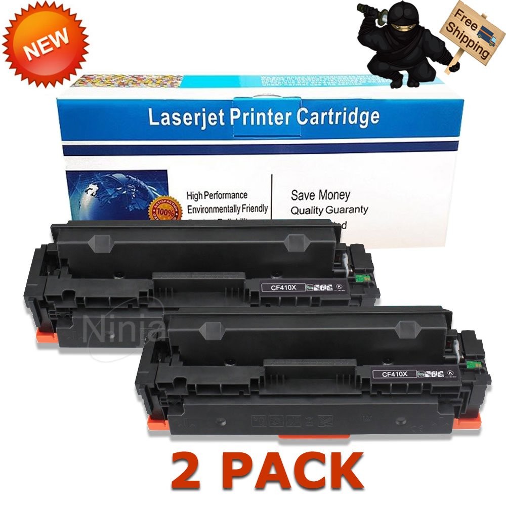 2PK CF410X High Yield Black Toner for HP M452 M477