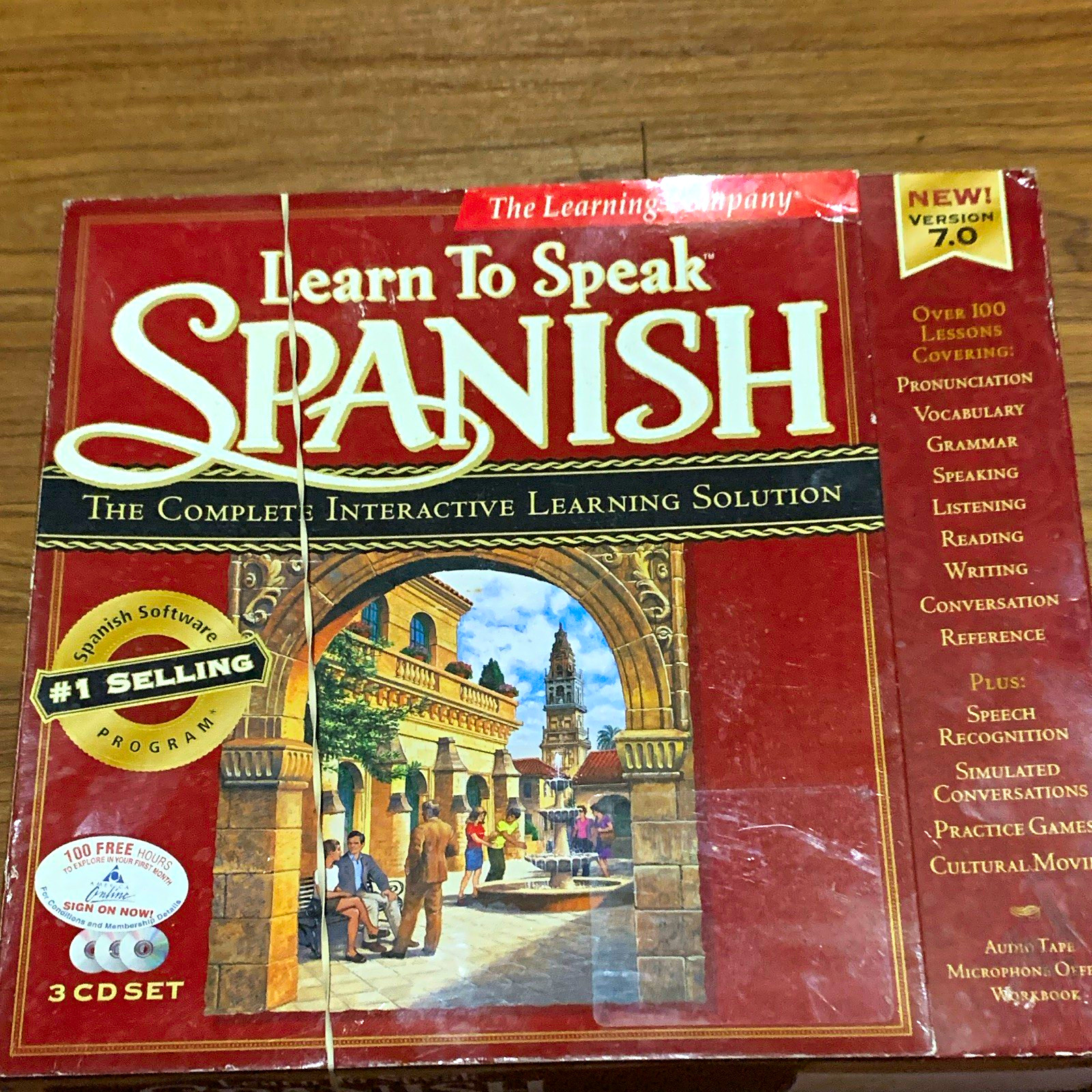 The Learning Company Learn To Speak Spanish v7.0 Spanish Language Course 3 CDs