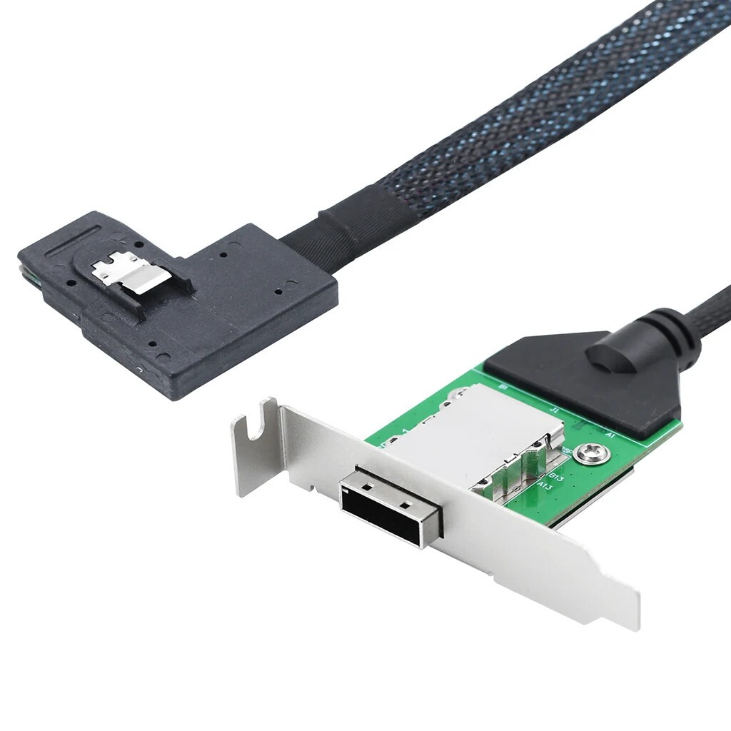 External Mini SAS HD SFF-8087/SFF-8643 to SFF-8088 PCBA Female Conversion Cable