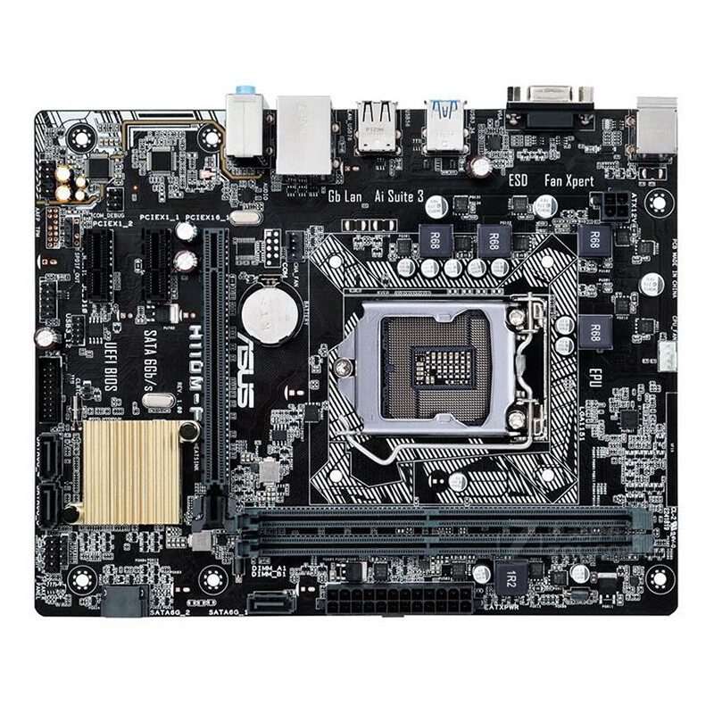 For ASUS H110M-F Motherboard LGA1151 DDR4 Mainboard