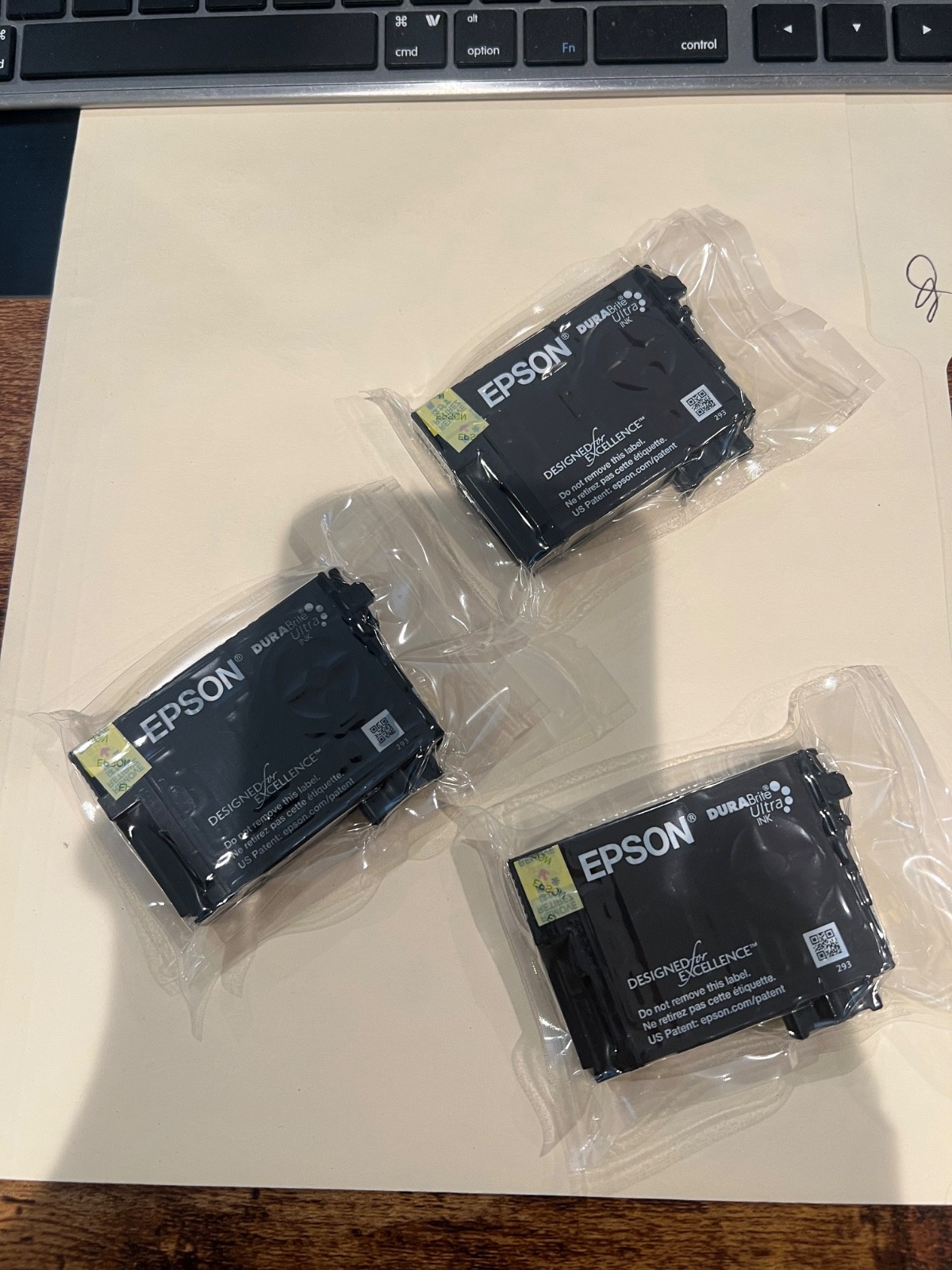 Epson Brand New Printer Cartridges in factory sealed plastic