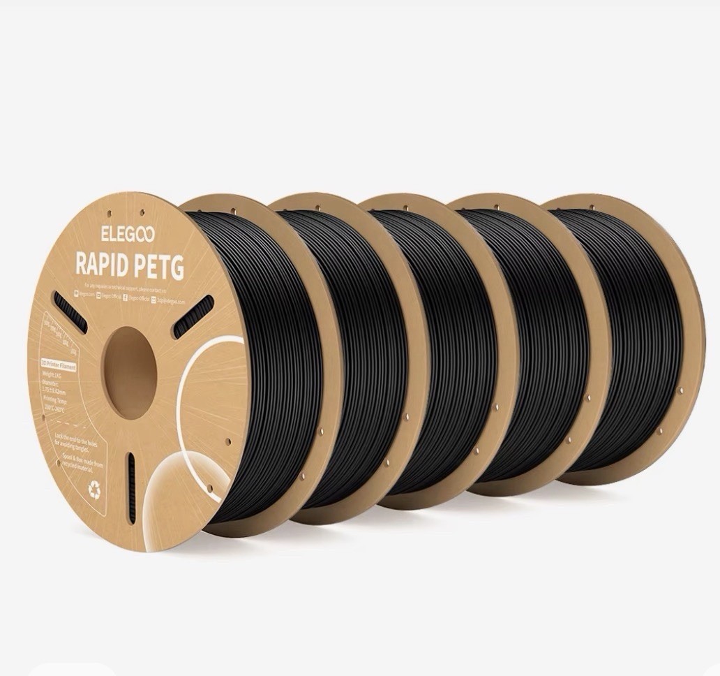 ELEGOO Rapid PETG Filament 1.75mm 1KG,High Speed 30-600mm/s 3D Printer Filament