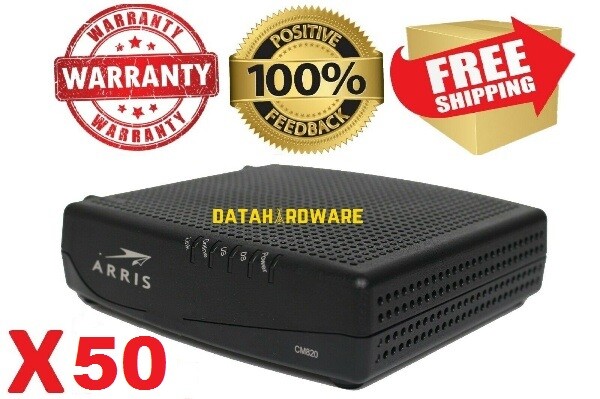 Lot x50 Arris CM820A Cable Modem * 300 mbps * 8x4 *