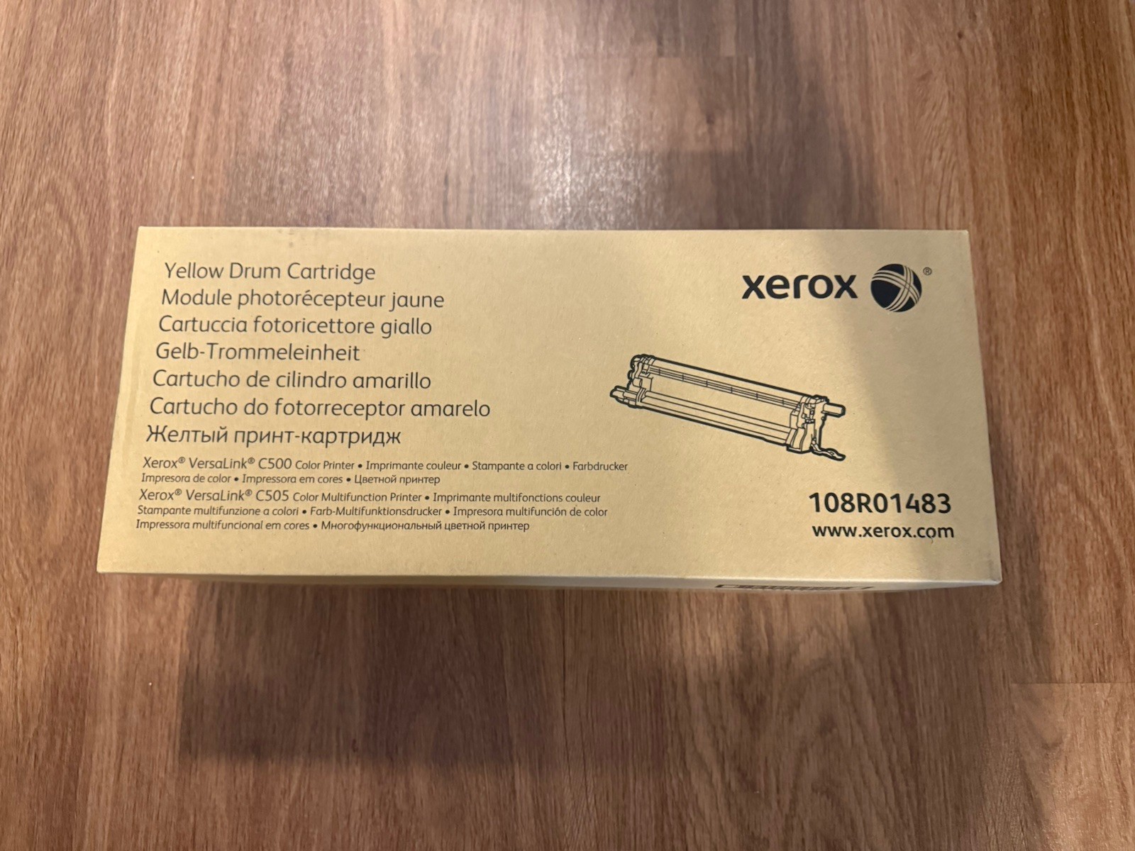 GENUINE XEROX YELLOW DRUM CARTRIDGE - 108R01483 - VERSALINK C500 C505 - SEALED