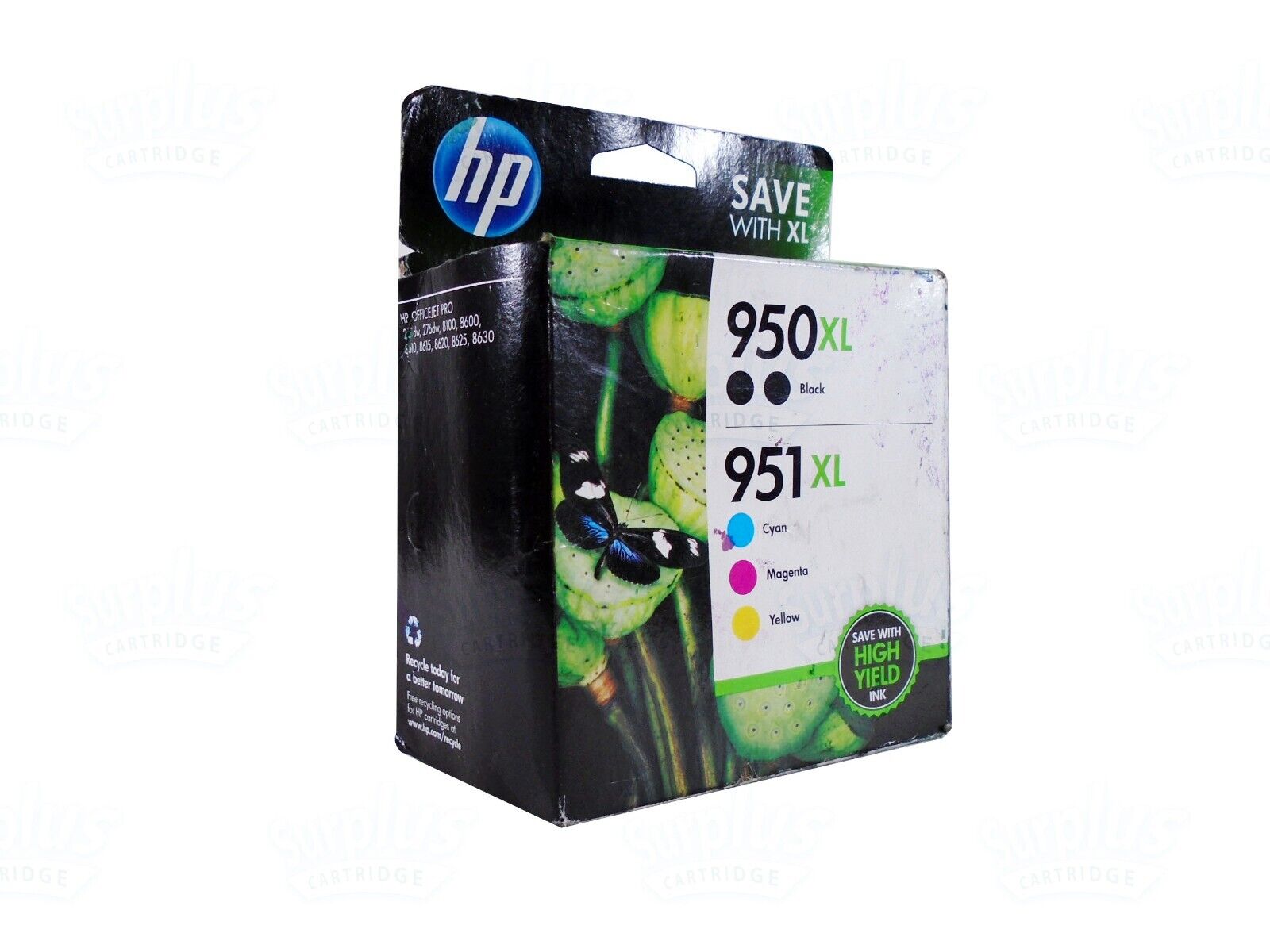 5pk Genuine HP 950XL 2 Blacks & 951XL 3-Color OfficeJet 8620 8600 8630
