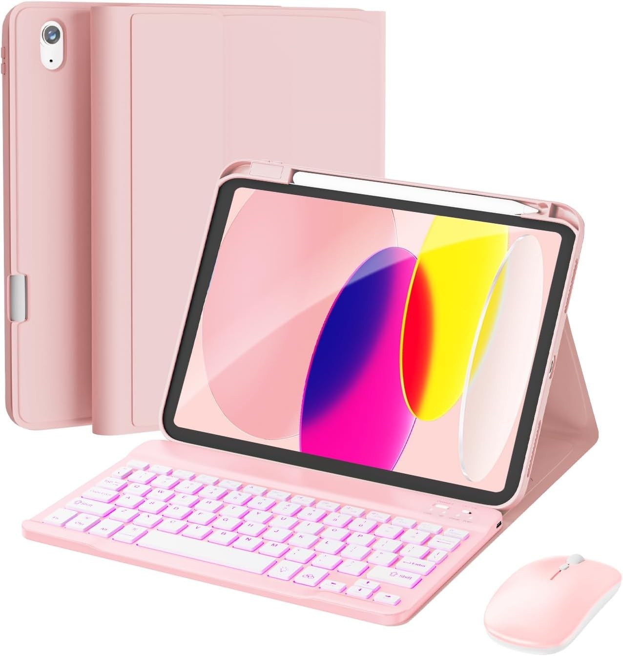Funda con teclado Y mouse para iPad 11th (A16, 2025) Y 10th Generation 10.9