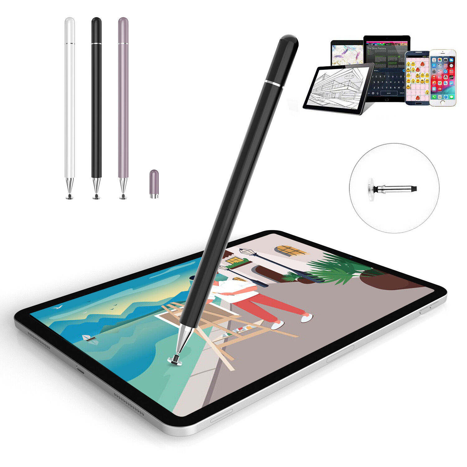 Stylus Pen For Apple Pencil iPad 9/8/7/6 Mini 6/5 Pro 11''&12.9''Air 3rd/4th/5th