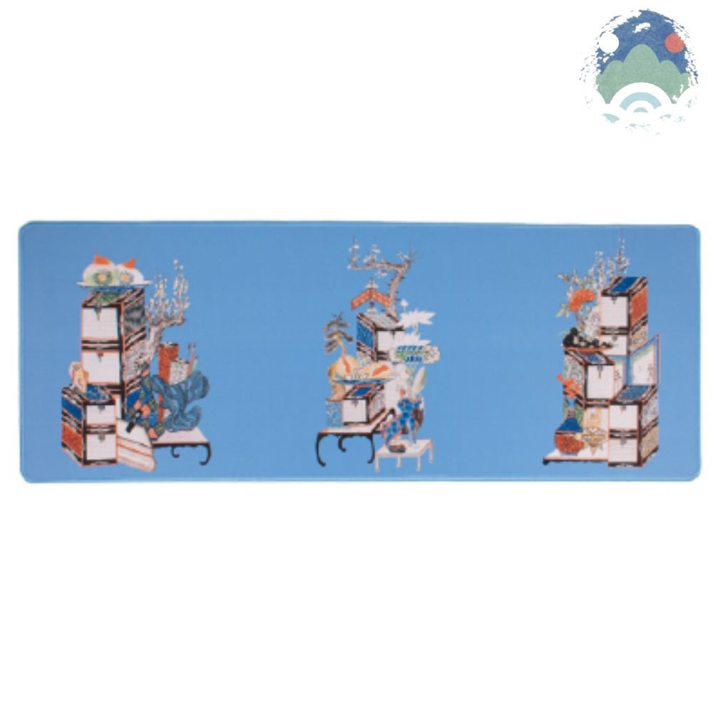 YULART Traditional Korean Folk Art Minhwa Waterproof Mouse Pad Desk Mat