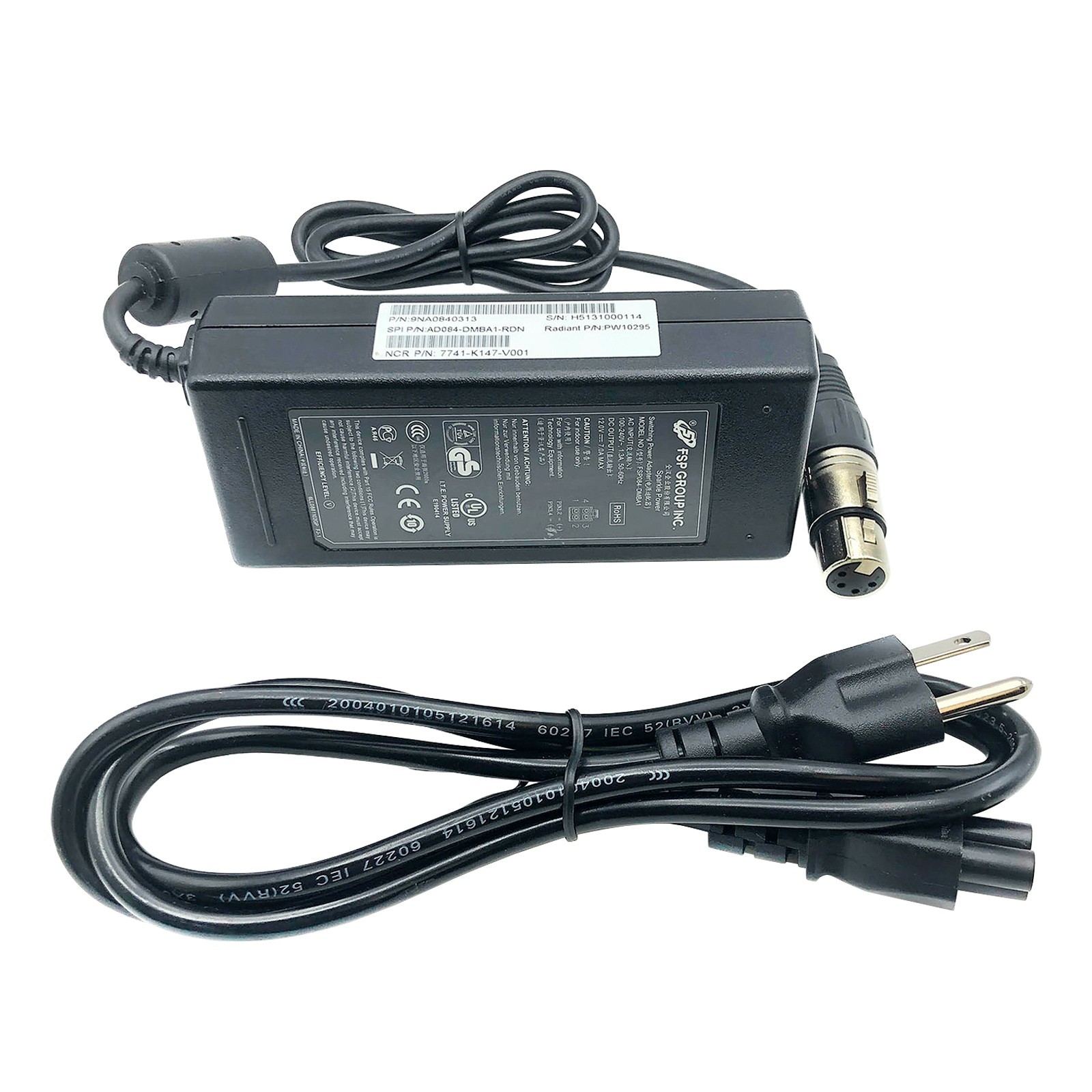 FSP 12V 5A 4-pin XLR Adapter for Tieline Codecs i-Mix G3 iMix Commander 65010R