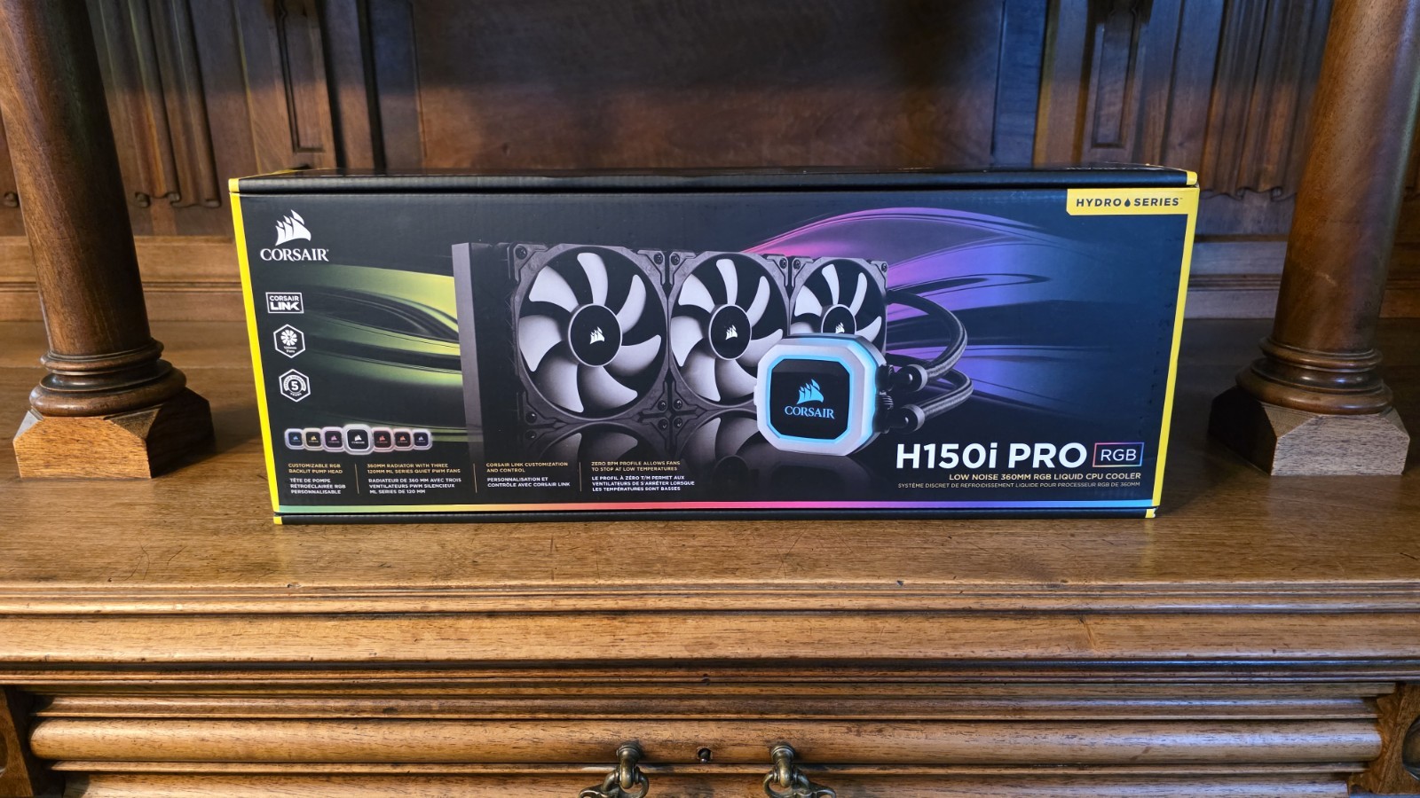 Corsair CW-9060031-WW Hydro Series H150i Pro RGB 360mm Liquid CPU Cooler