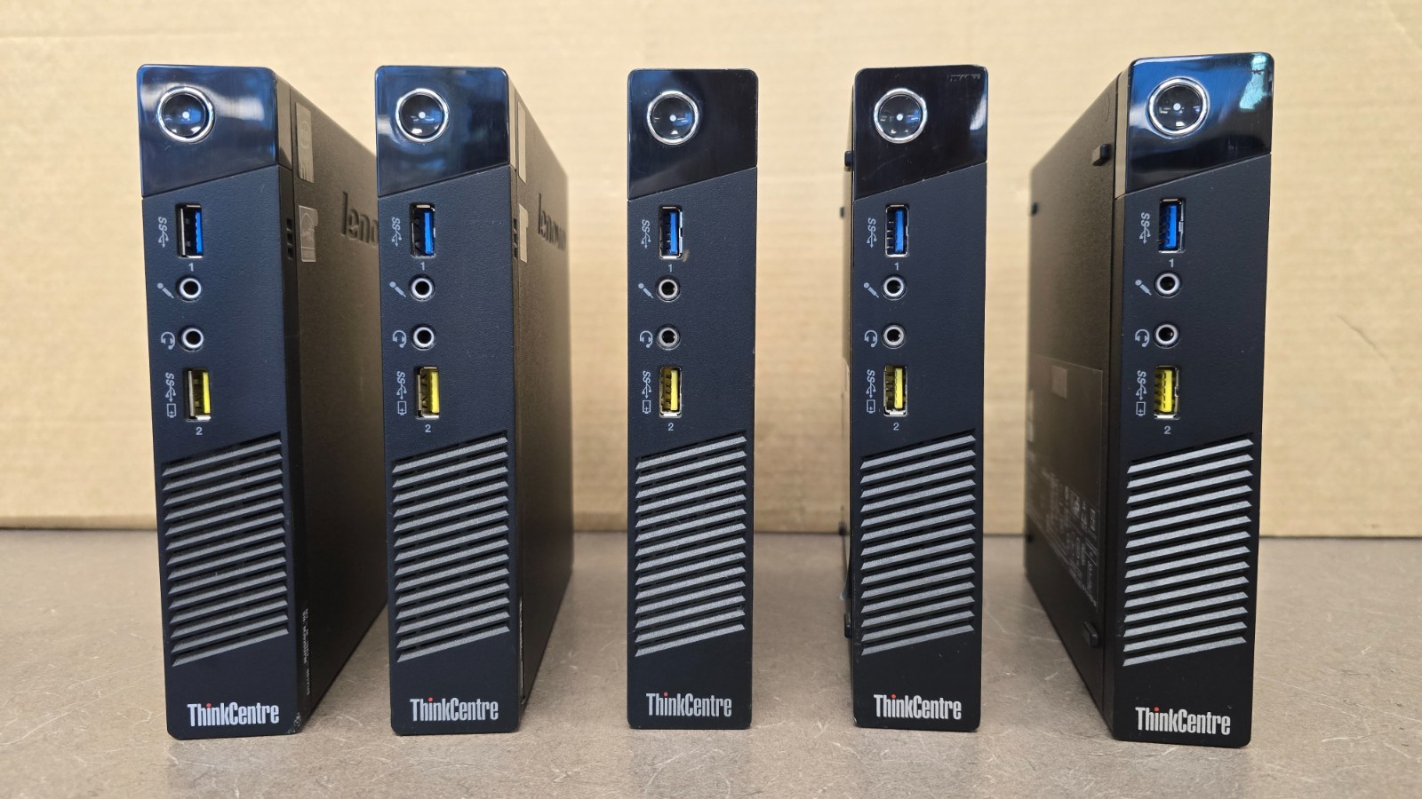 (Lot of 5) Lenovo ThinkCentre M73 Tiny, i5-4570T 8GB RAM, No HDD or AC #21