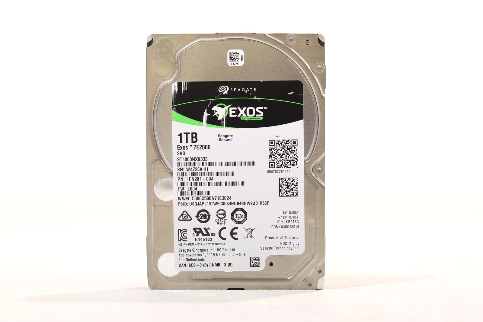 Seagate ST1000NX0333 1TB 2.5" 12Gb/s 128MB 7.2K RPM SAS HDD P/N: 1FN201-004