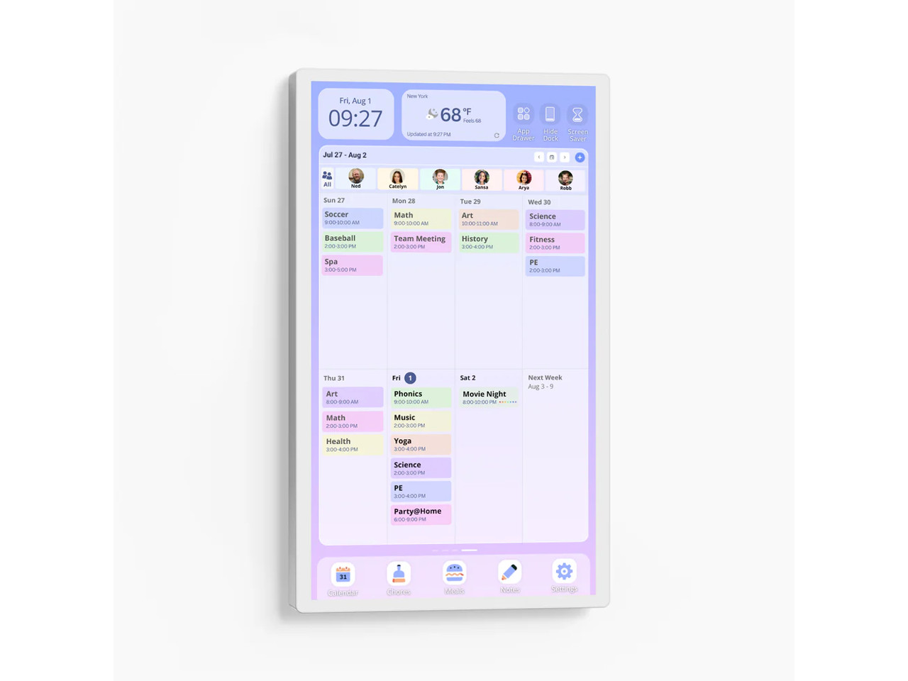 Cozyla Calendar+ Gen2 32" 1080P FHD - White  CD-8V543F2
