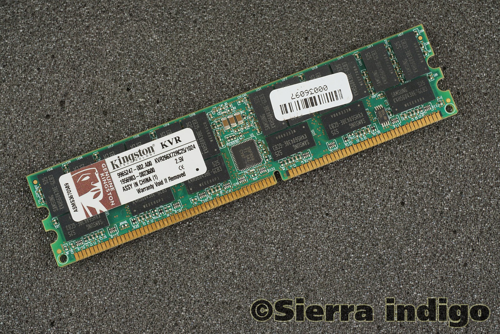 Kingston KVR266X72RC25/1024 PC2100R 1GB Server Memory RAM