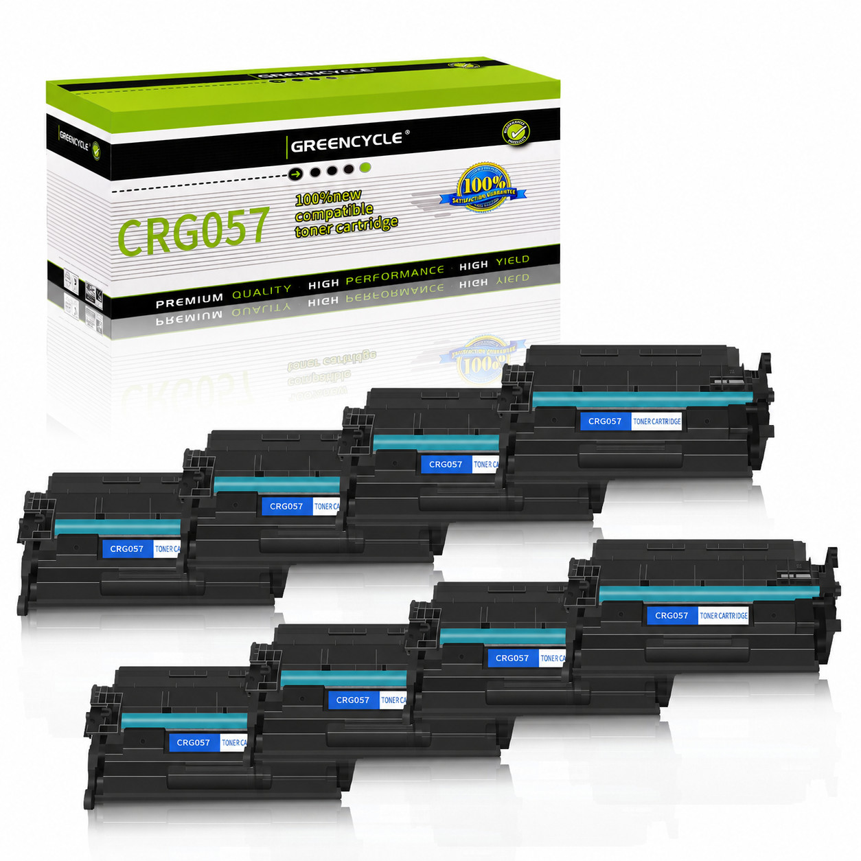 8PK CRG057 Toner Compatible with Canon ImageCLASS LBP223dw LBP224dw NEW Chip
