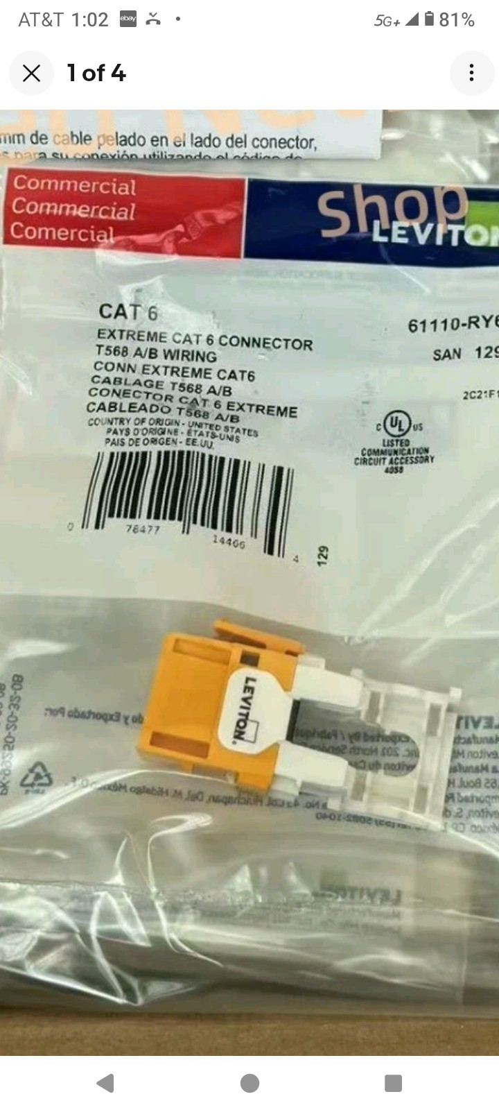 Leviton 6110-RY6 (25 Pack)