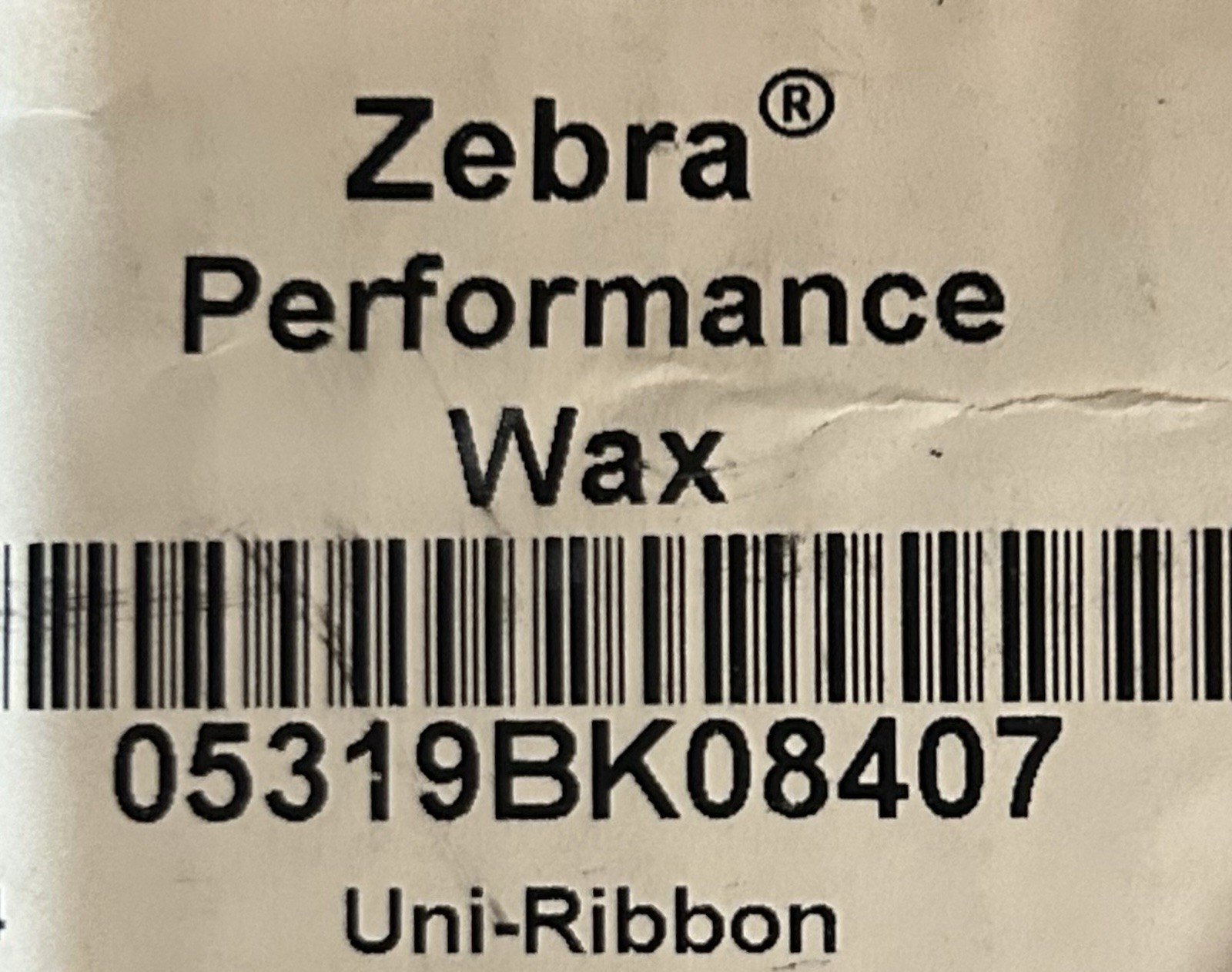 Zebra 05319BK08407 Ribbon 84mm X 74M 3.31" X 2913"  11 ribbons 