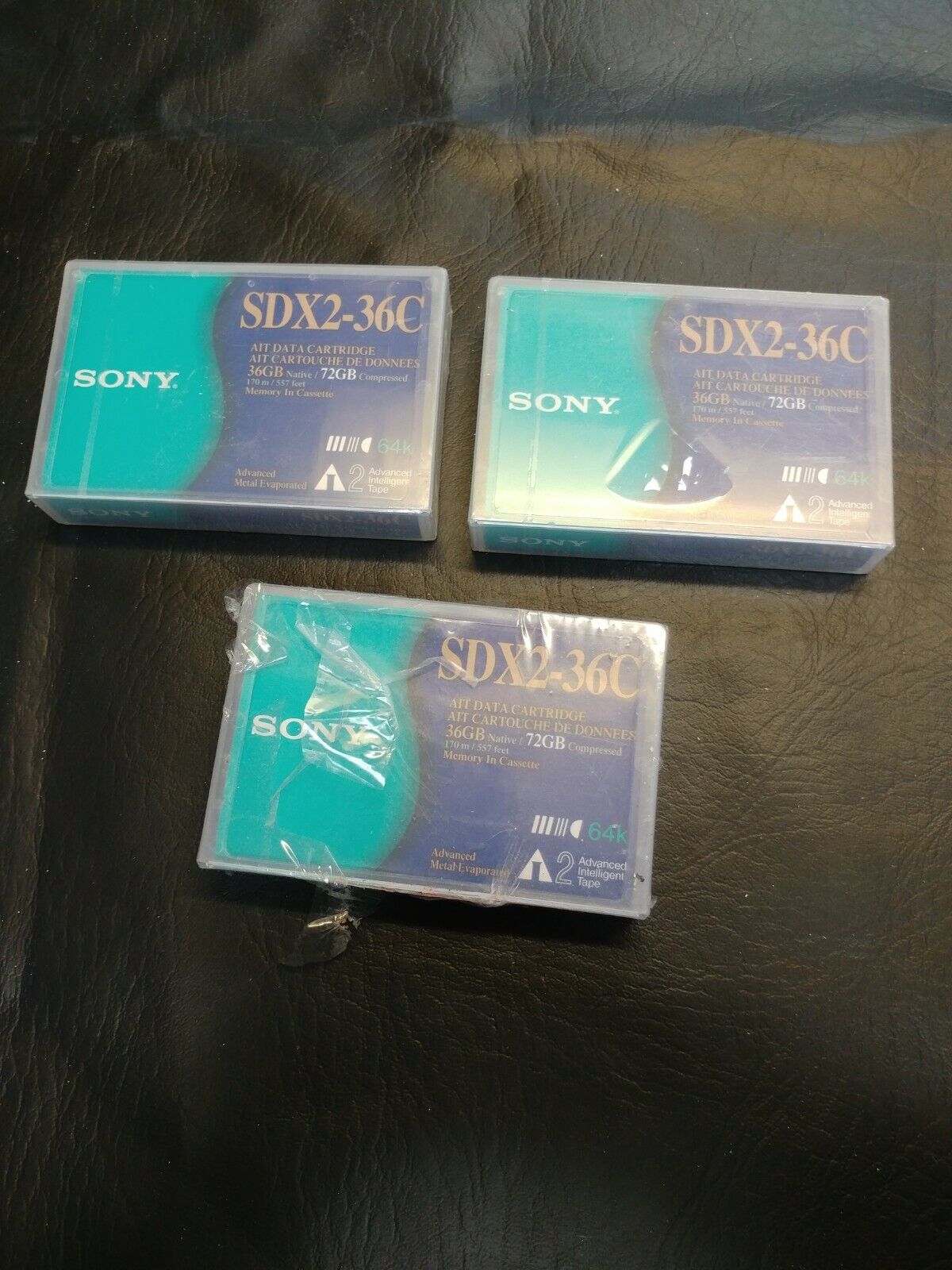 LOT of 3 Sealed SONY Tape SDX2-36C AIT-2 72Gb