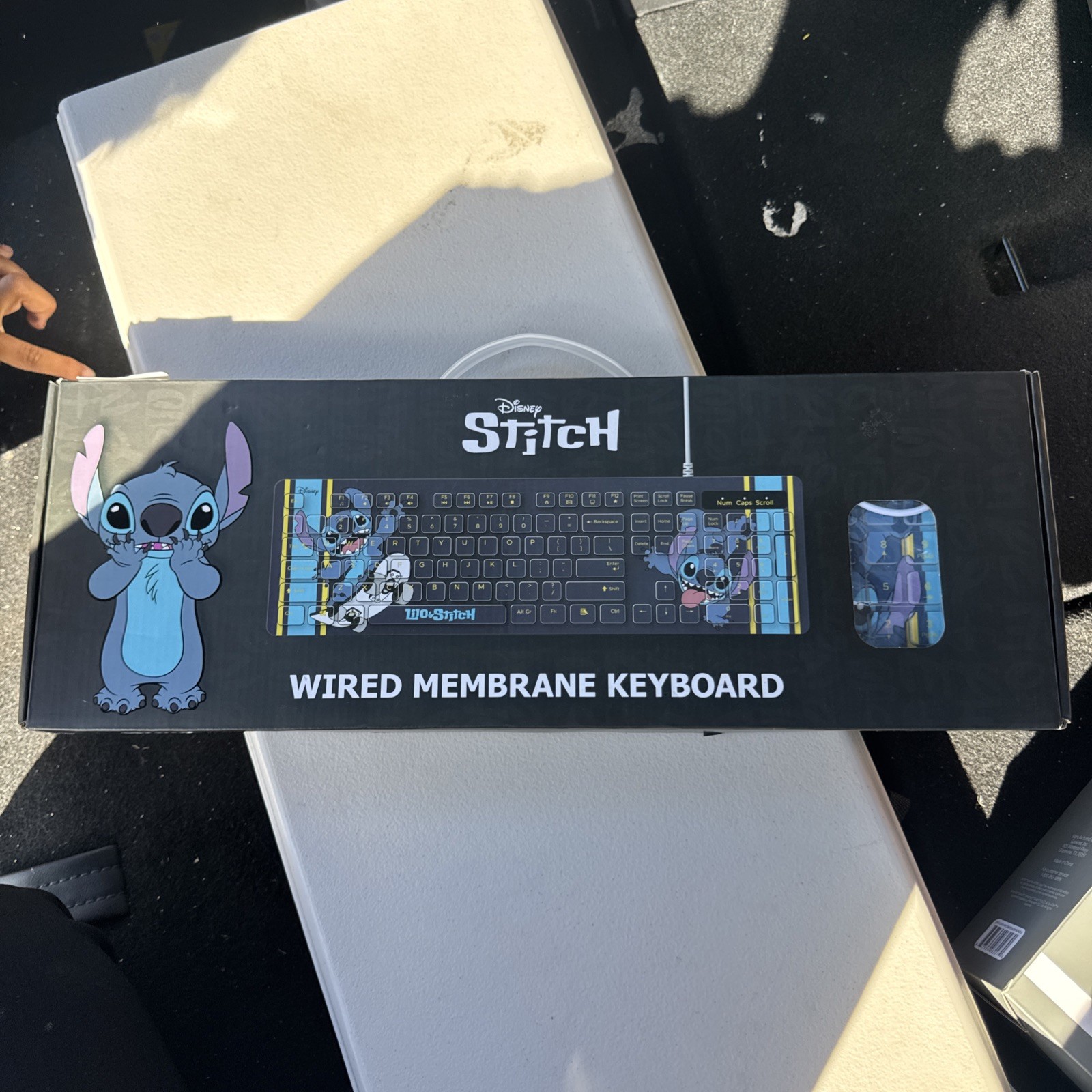 BRAND NEW Geeknet Disney Lilo and Stitch Wired Membrane Keyboard 104 Keys QWERTY