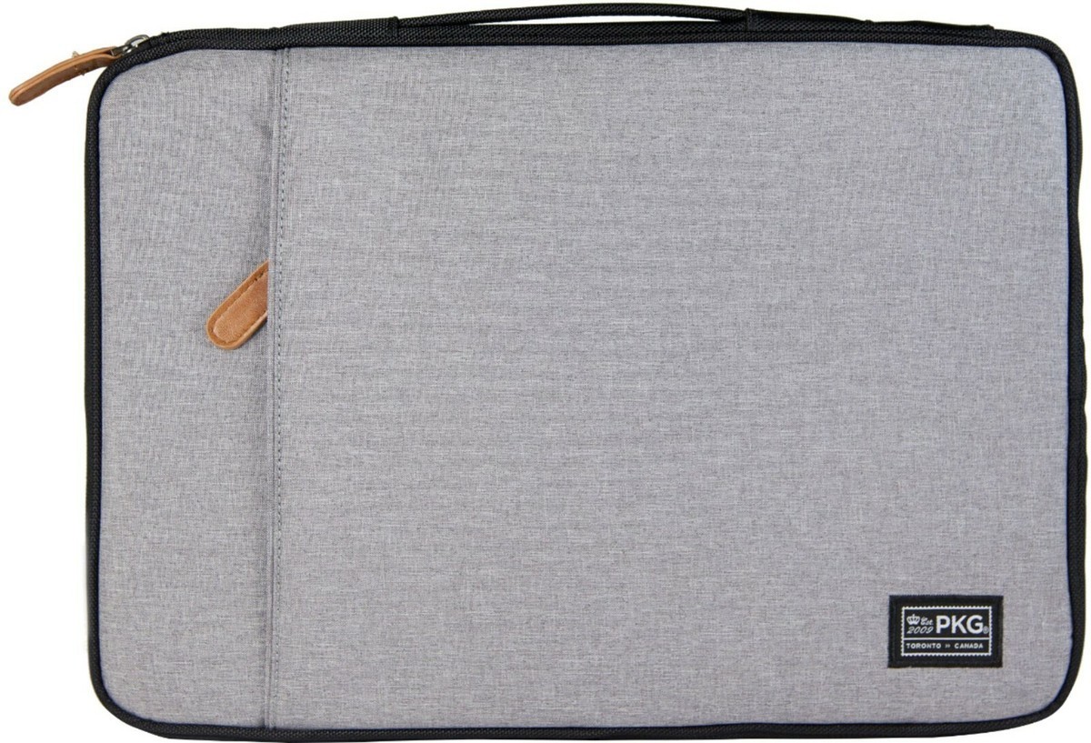 PKG Laptop padded Sleeve for up to 14" Laptop Macbook pro Surface pro Light Gray