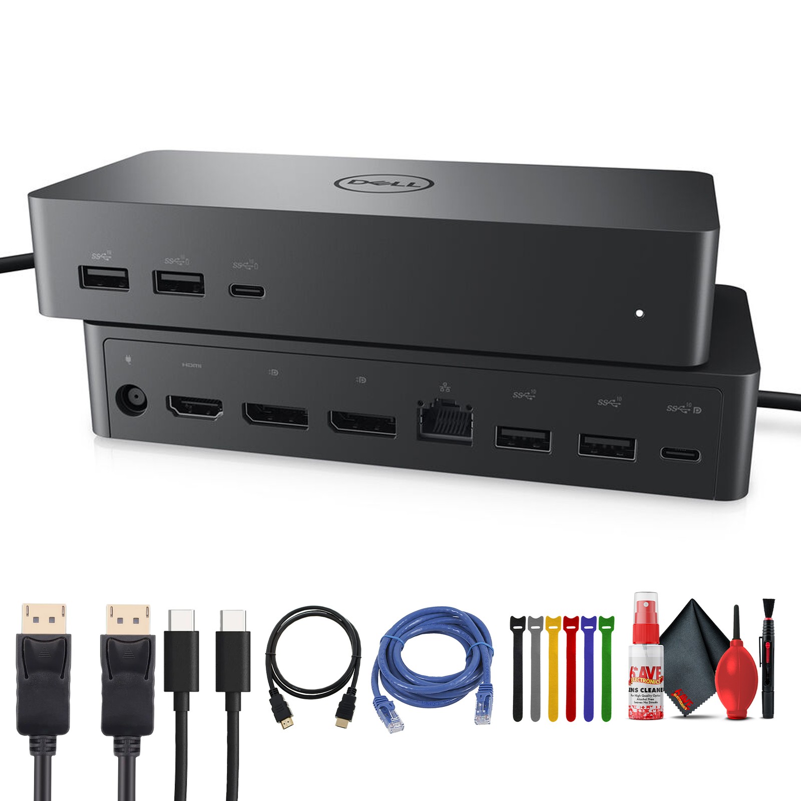 Dell UD22 10-in-1 Universal USB-C Docking Station | Quad 4K Display Support