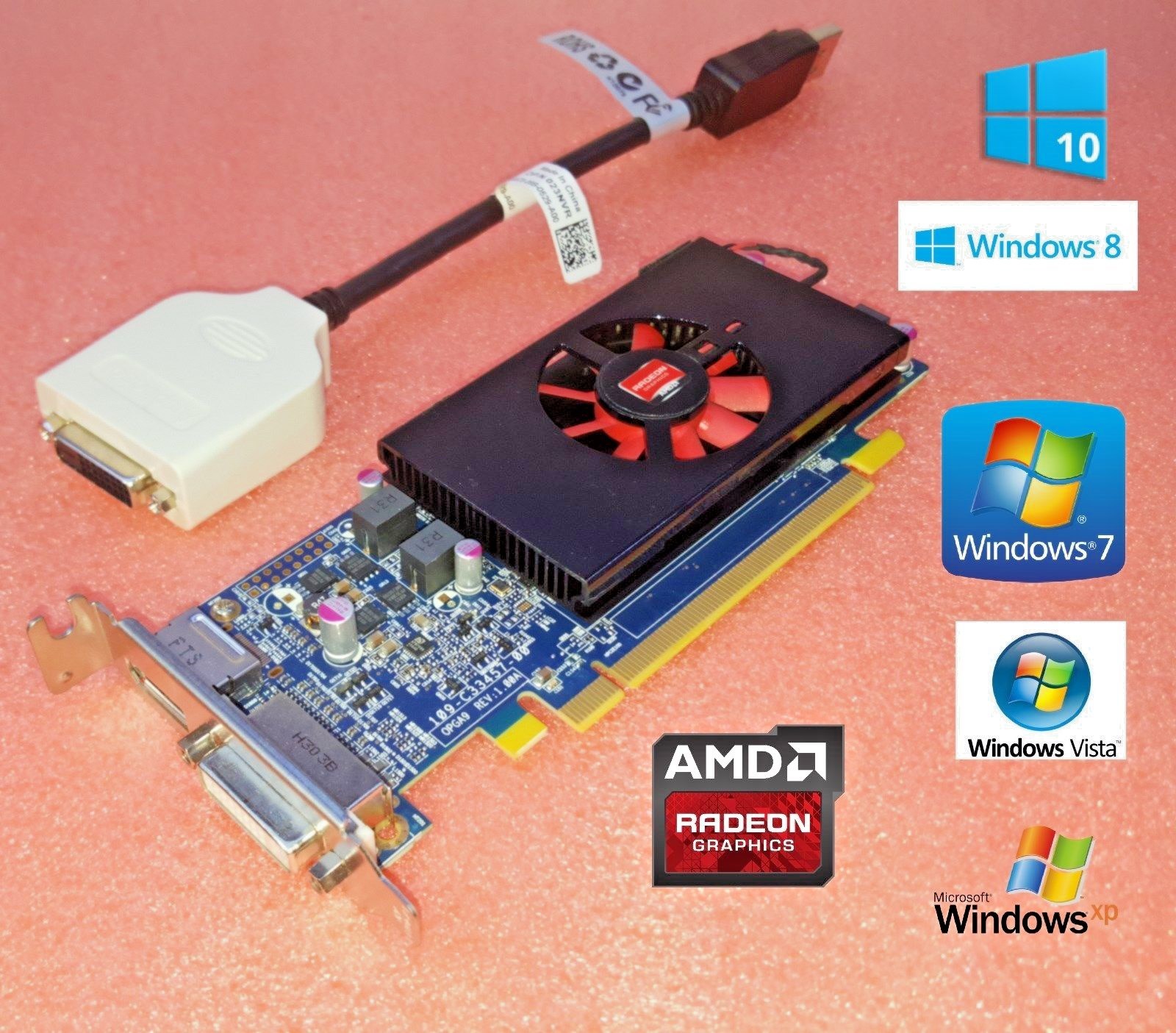 Acer Aspire X1420G X1430G X3400G HD 7570 1GB Dual Monitor 128-Bit Video Card