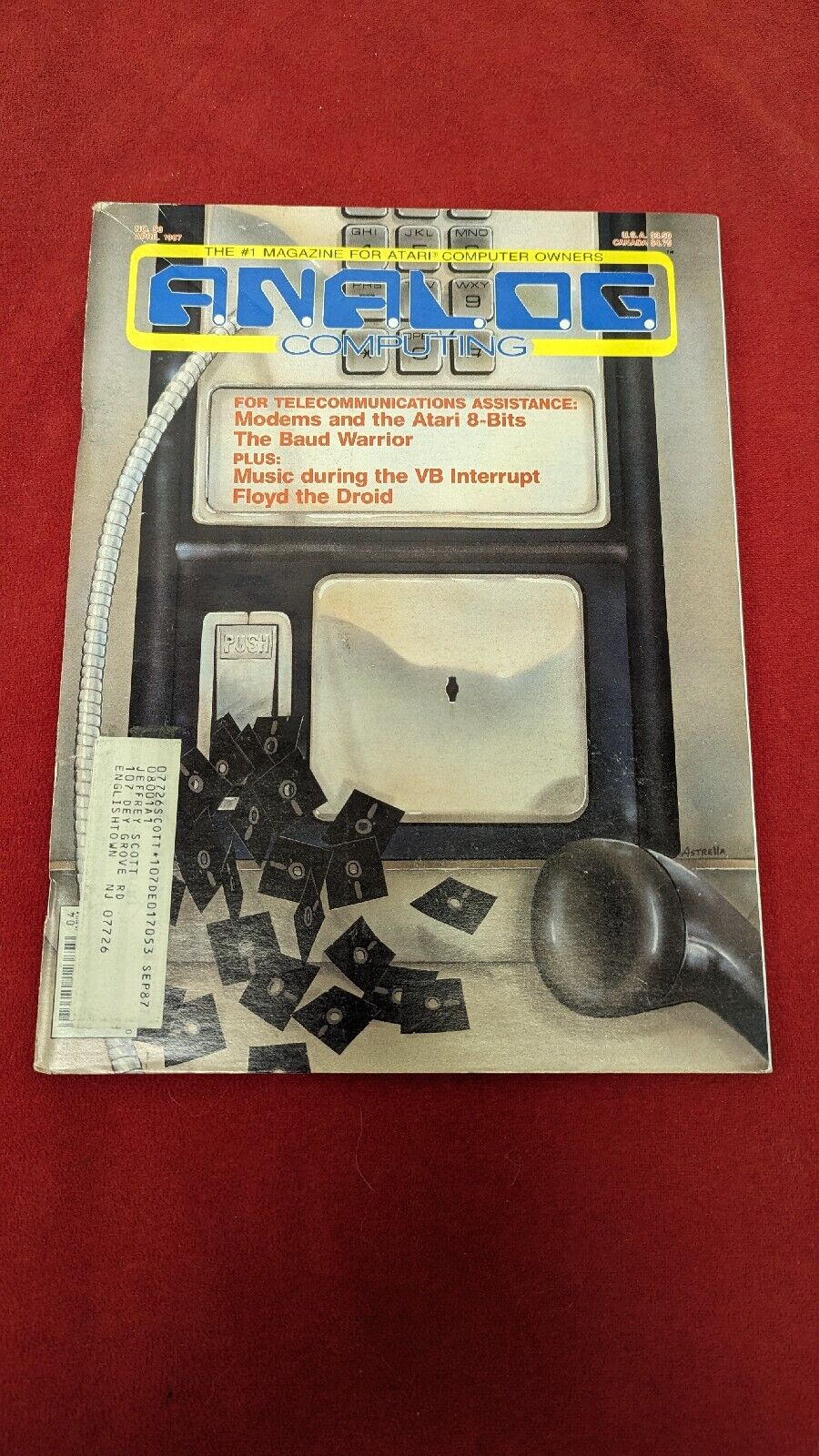 Analog Computing Atari Magazine Modems & 8 Bits April 1987 