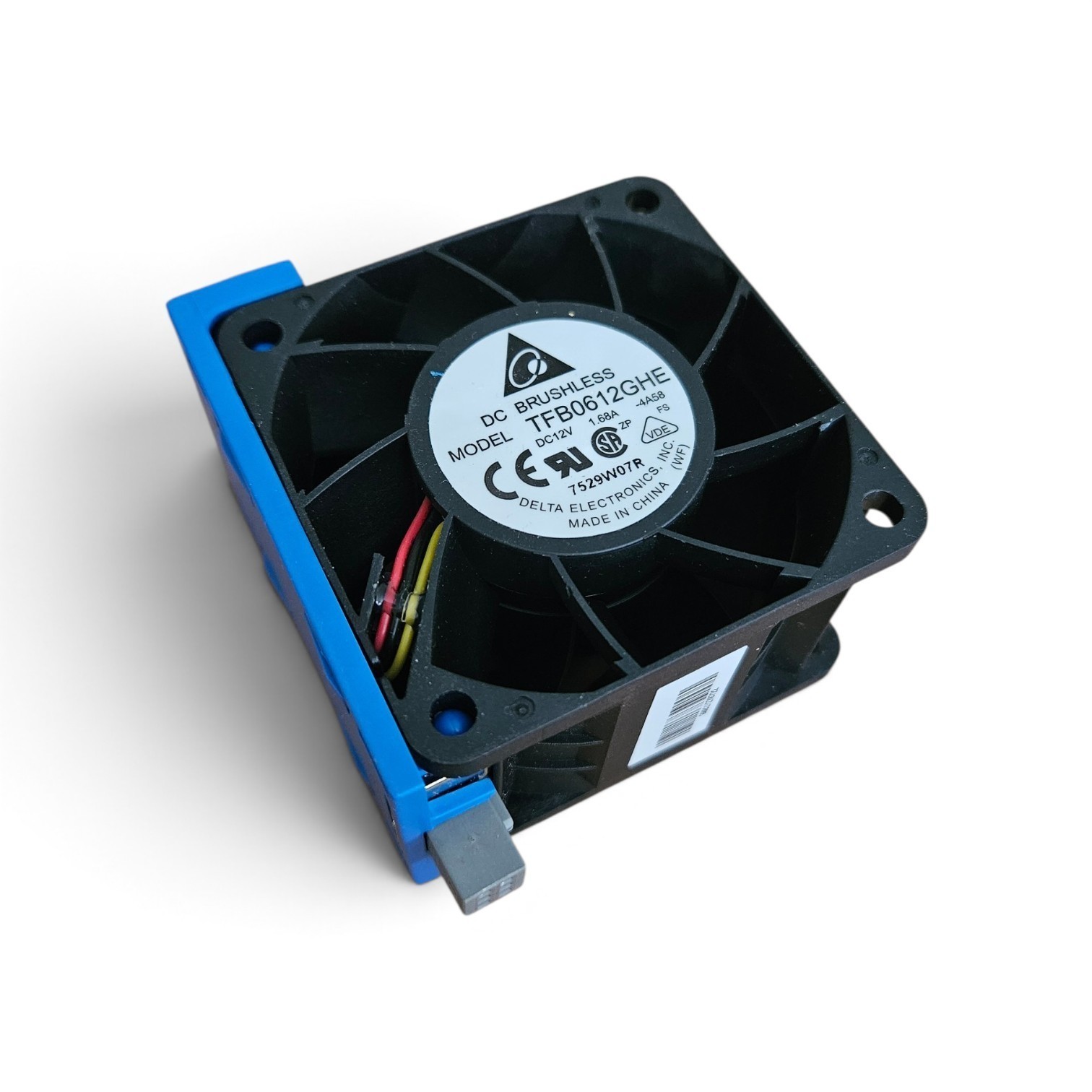 DELTA TFB0612GHE 6038 DC12V 1.68A 3-Wire Dual Ball Cooling Fan