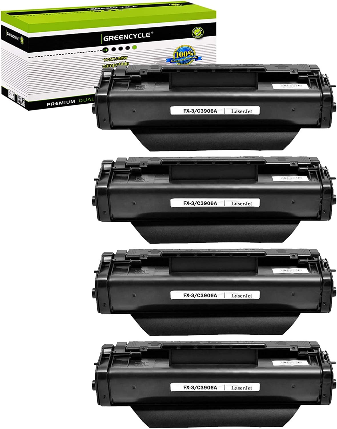 GREENCYCLE 4PK C3906A Toner Cartridge Compatible for HP 06A 3100se 3100xi 3150
