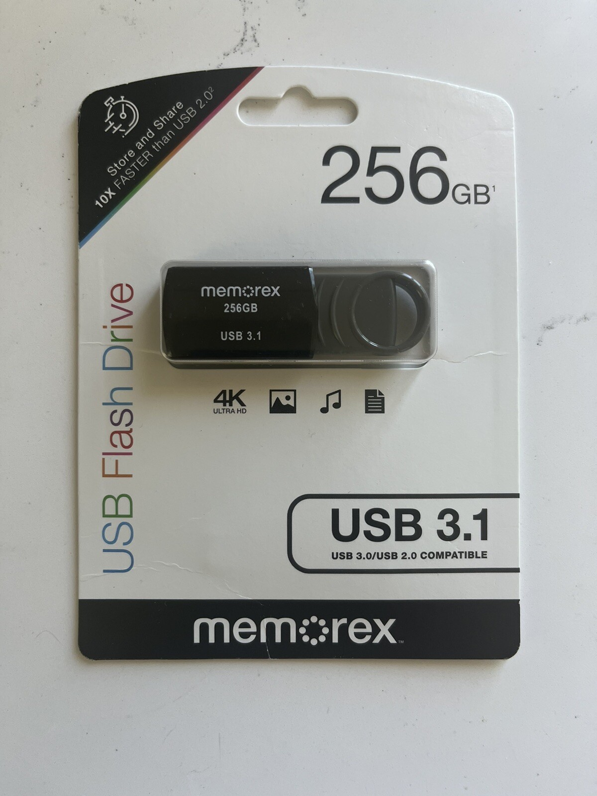 Memorex 256GB USB 3.1 – Black