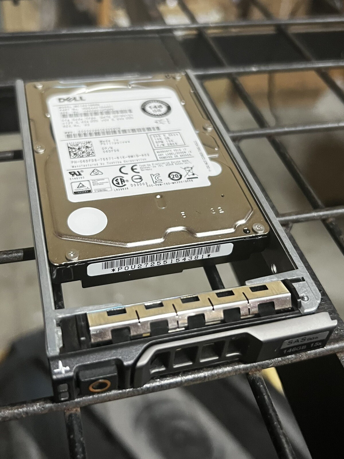 DELL 146GB 15K SAS 2.5 HDD 6DFD8 PH-06DFD8-75571 MK1401GRRB HDEAA01DAA51 06DFD8