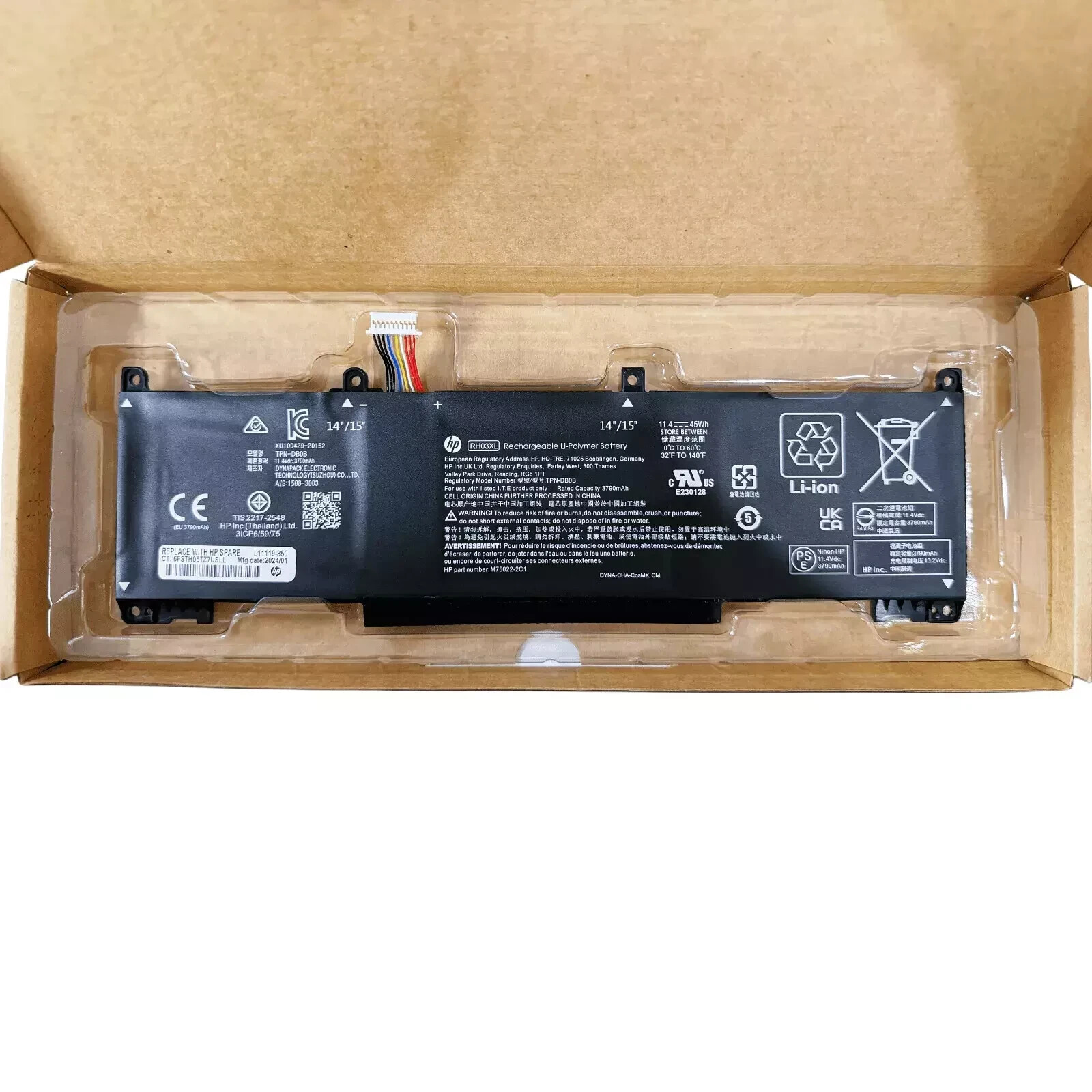 NEW Genuine RH03XL Battery For HP ProBook 430 440 445 450 630 640 G8 HSTNN-OB1T